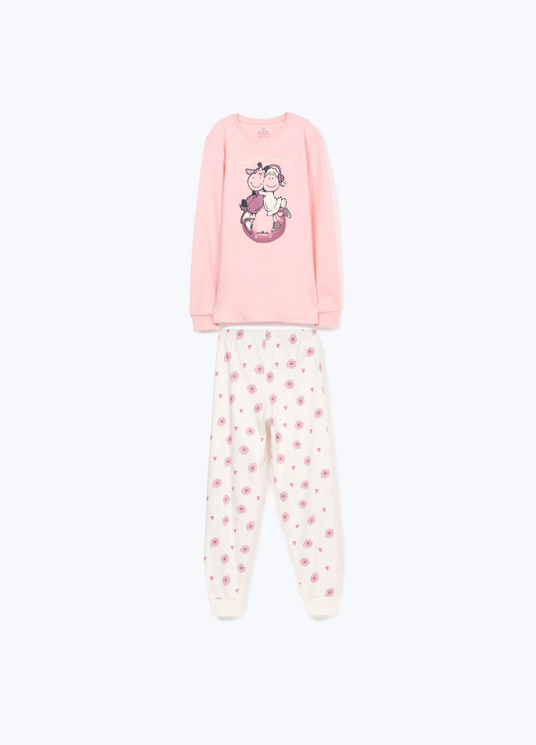 Set pigiama in interlock di puro cotone ragazza_0