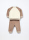 Jogging set in french terry di puro cotone neonato_1