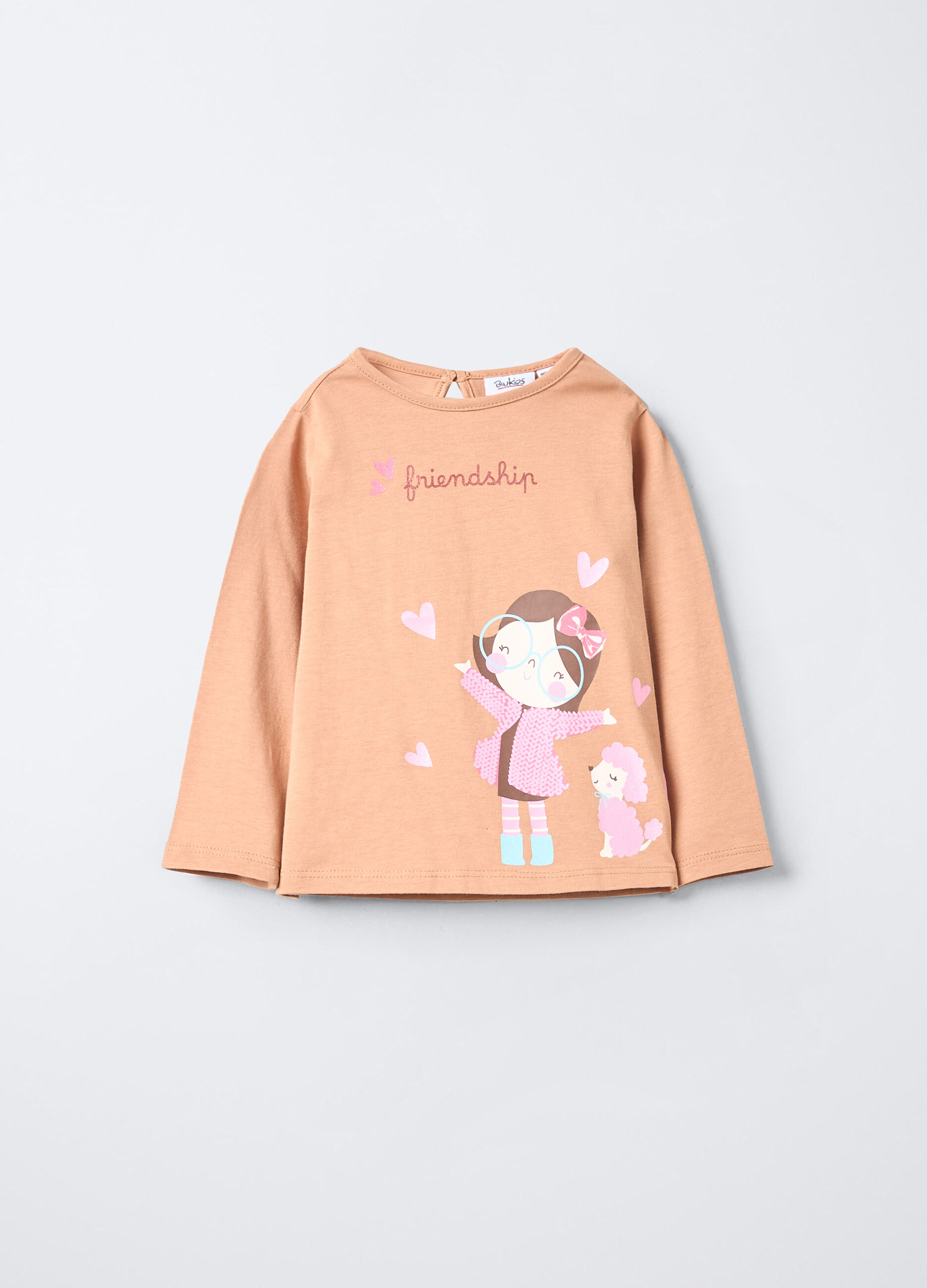T-shirt in jersey di puro cotone bimba_0