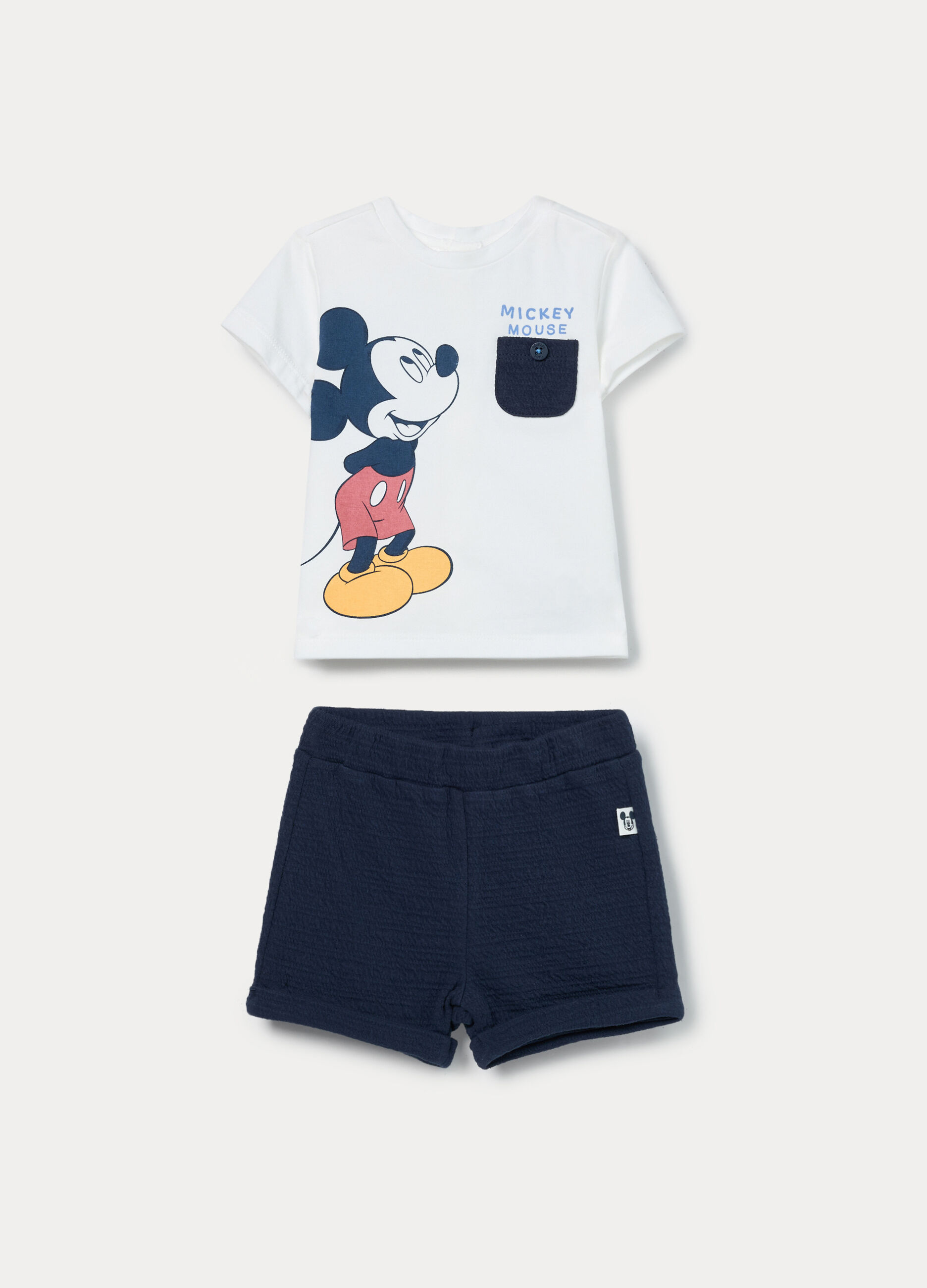 Set Disney in punto Milano misto cotone neonato_0