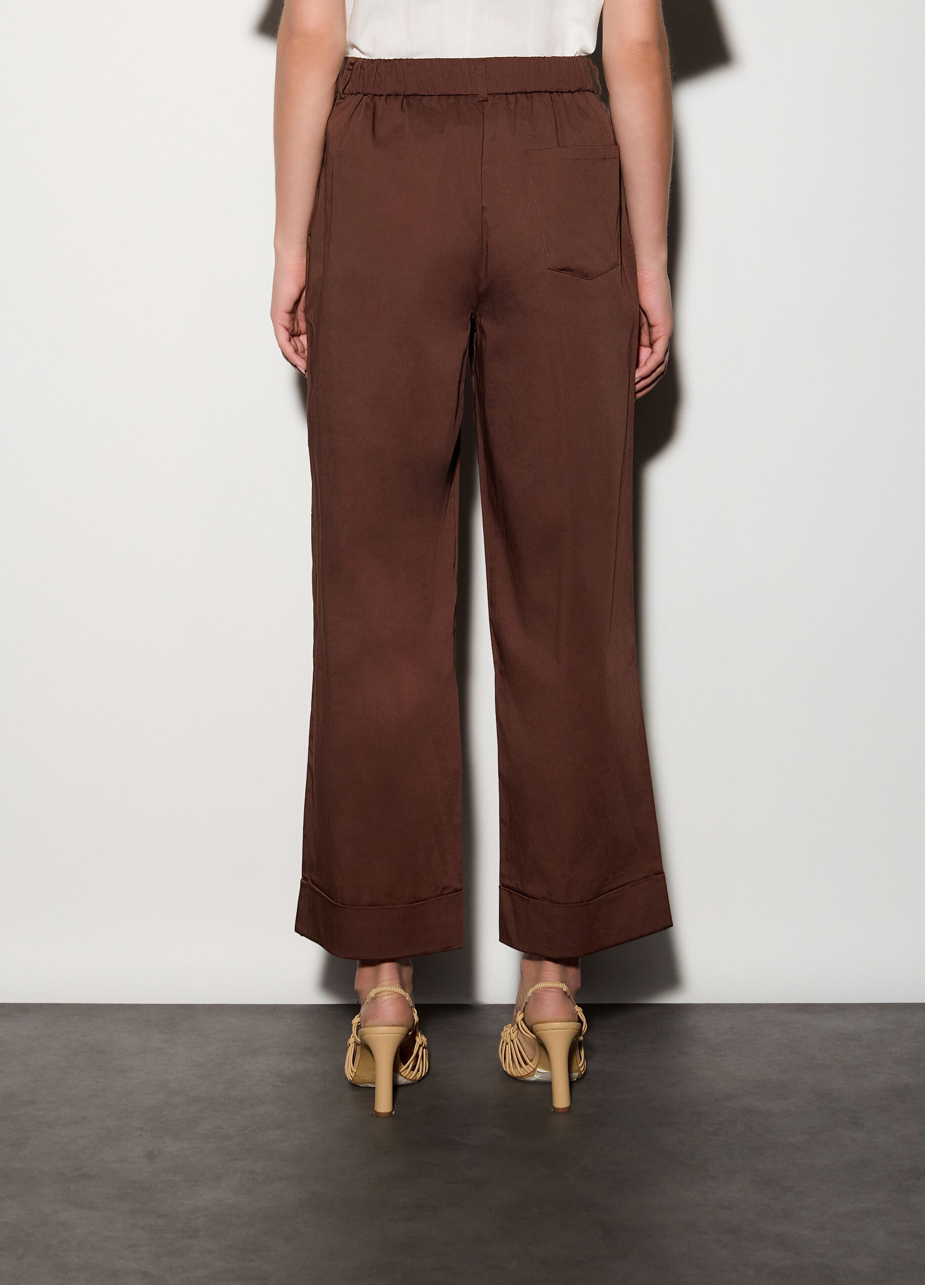 Pantaloni regular fit stretch donna_2