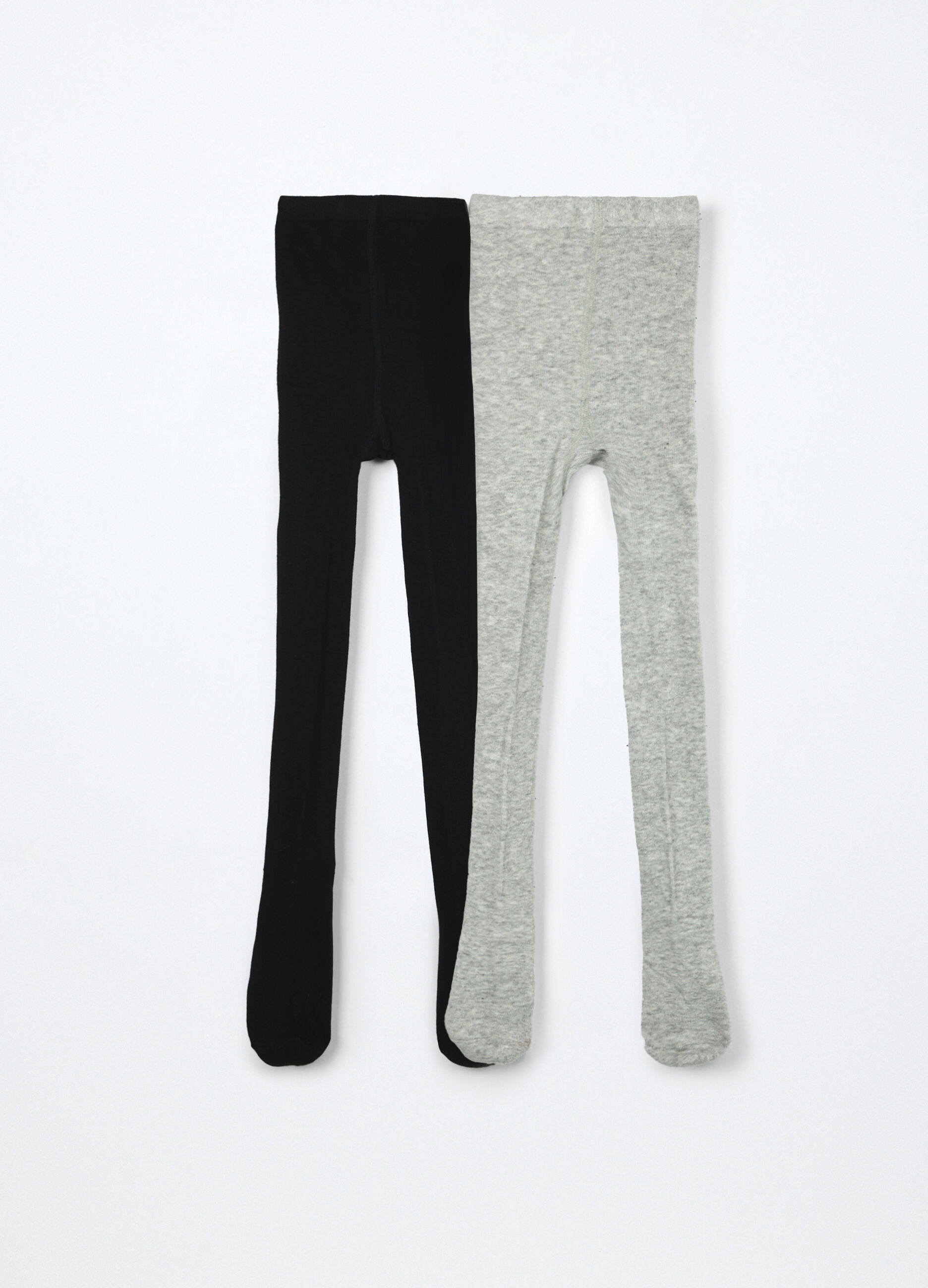 Pack 2 collant in cotone stretch bambina_0