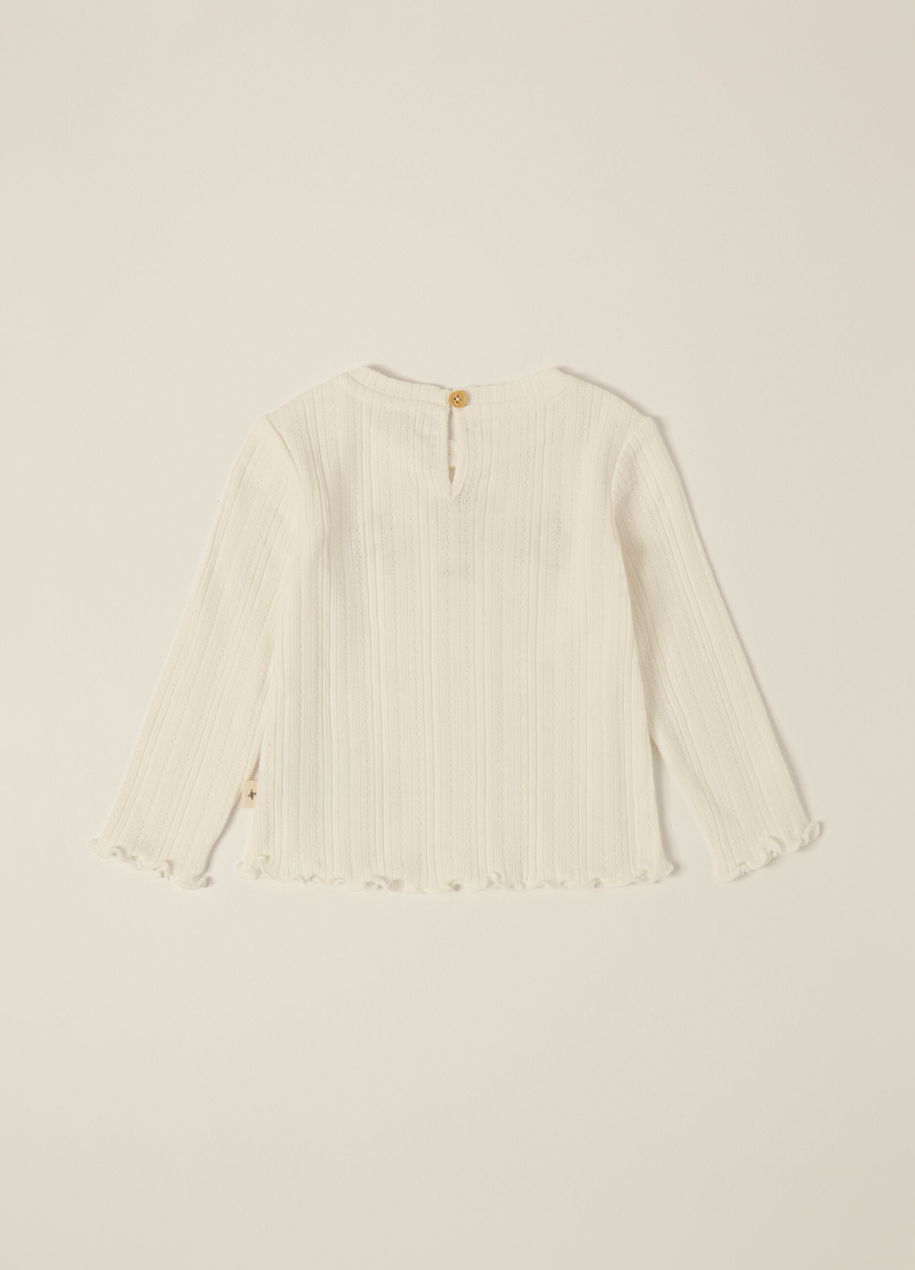 Maglia bianca a maniche lunghe per neonata_2