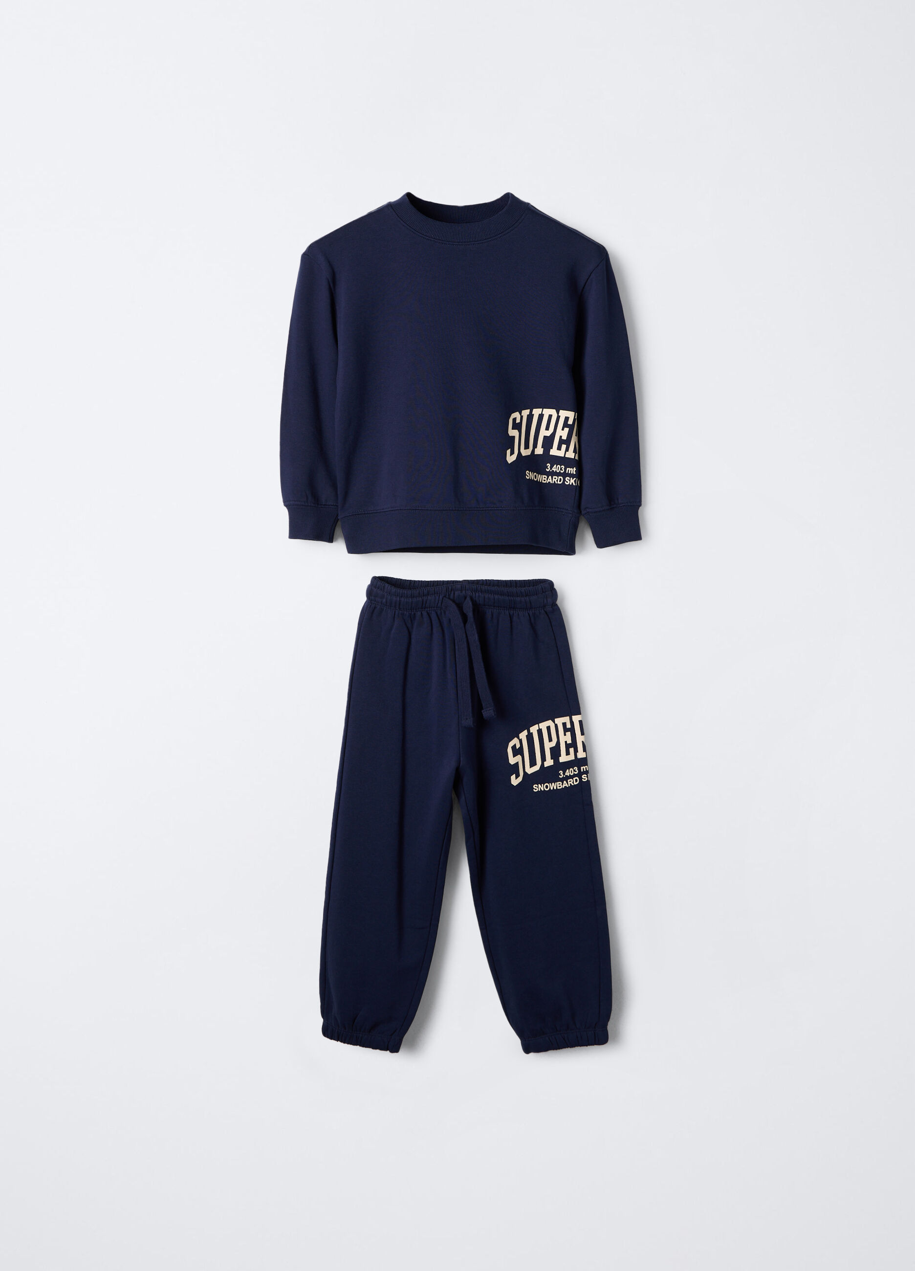 Jogging set in felpa di puro cotone bambino_0
