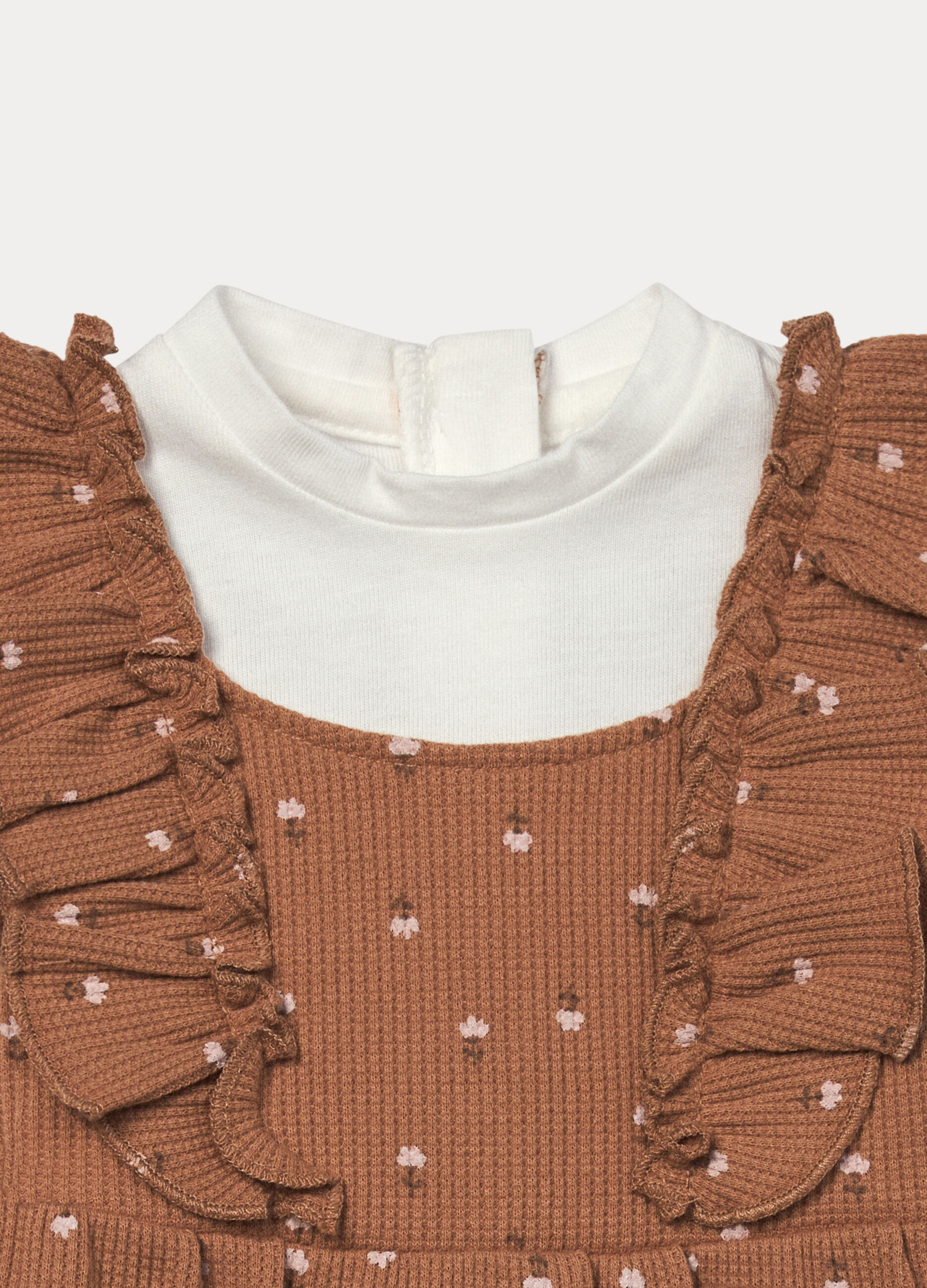 Tutina salopette con stampa neonata_2