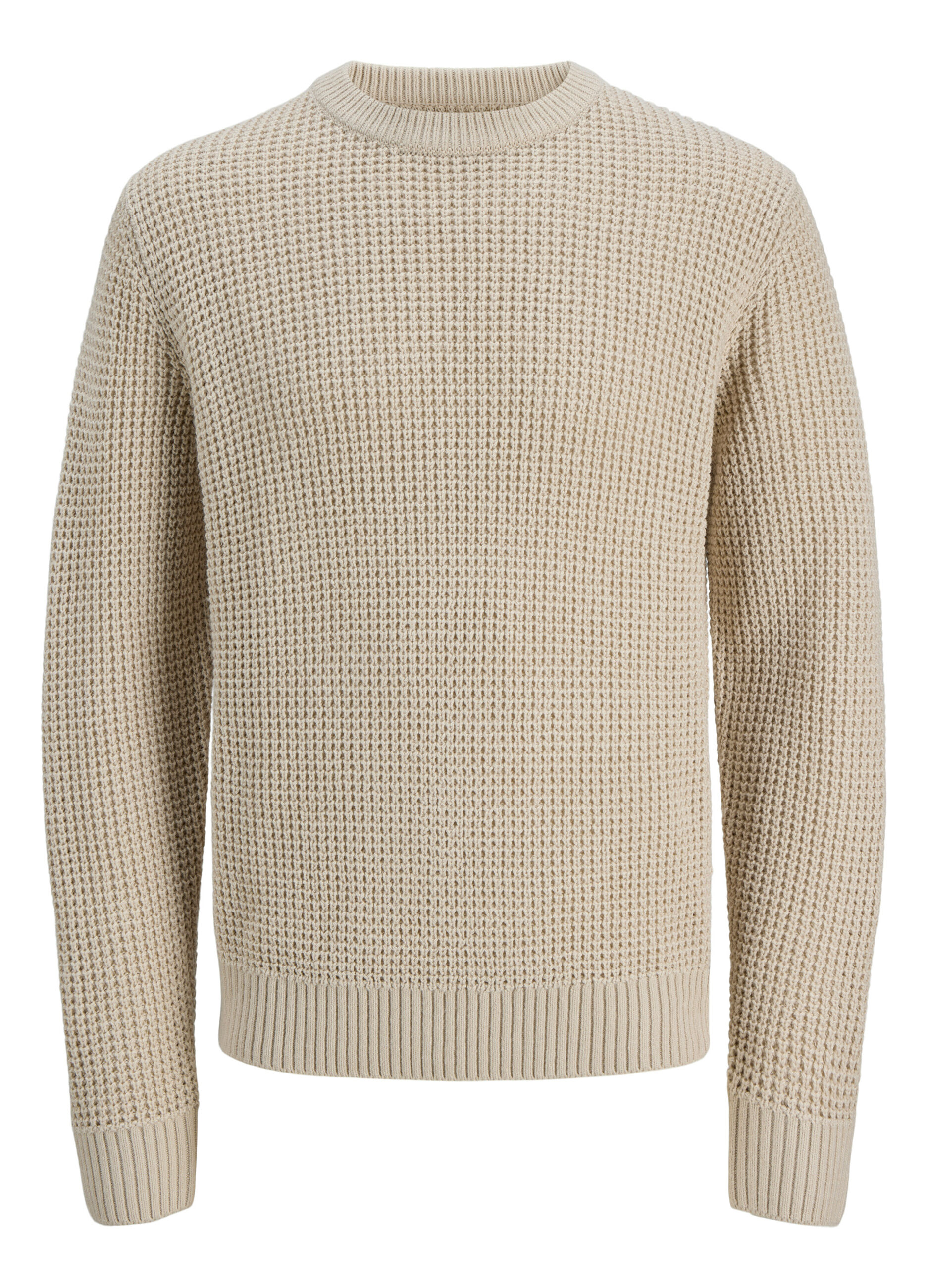 Maglione con lavorazione in rilievo uomo_6