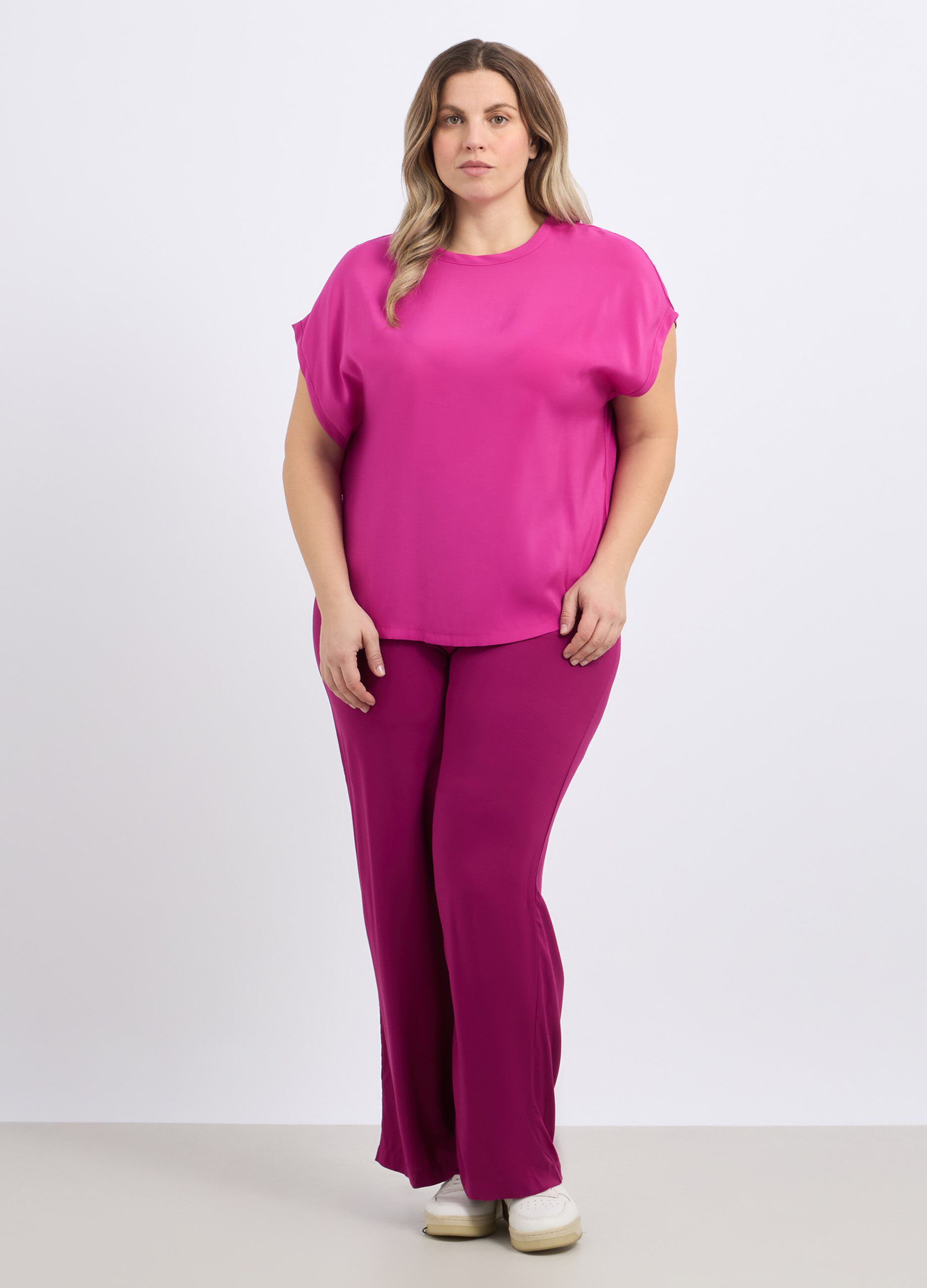 Pantaloni in pura viscosa donna_0
