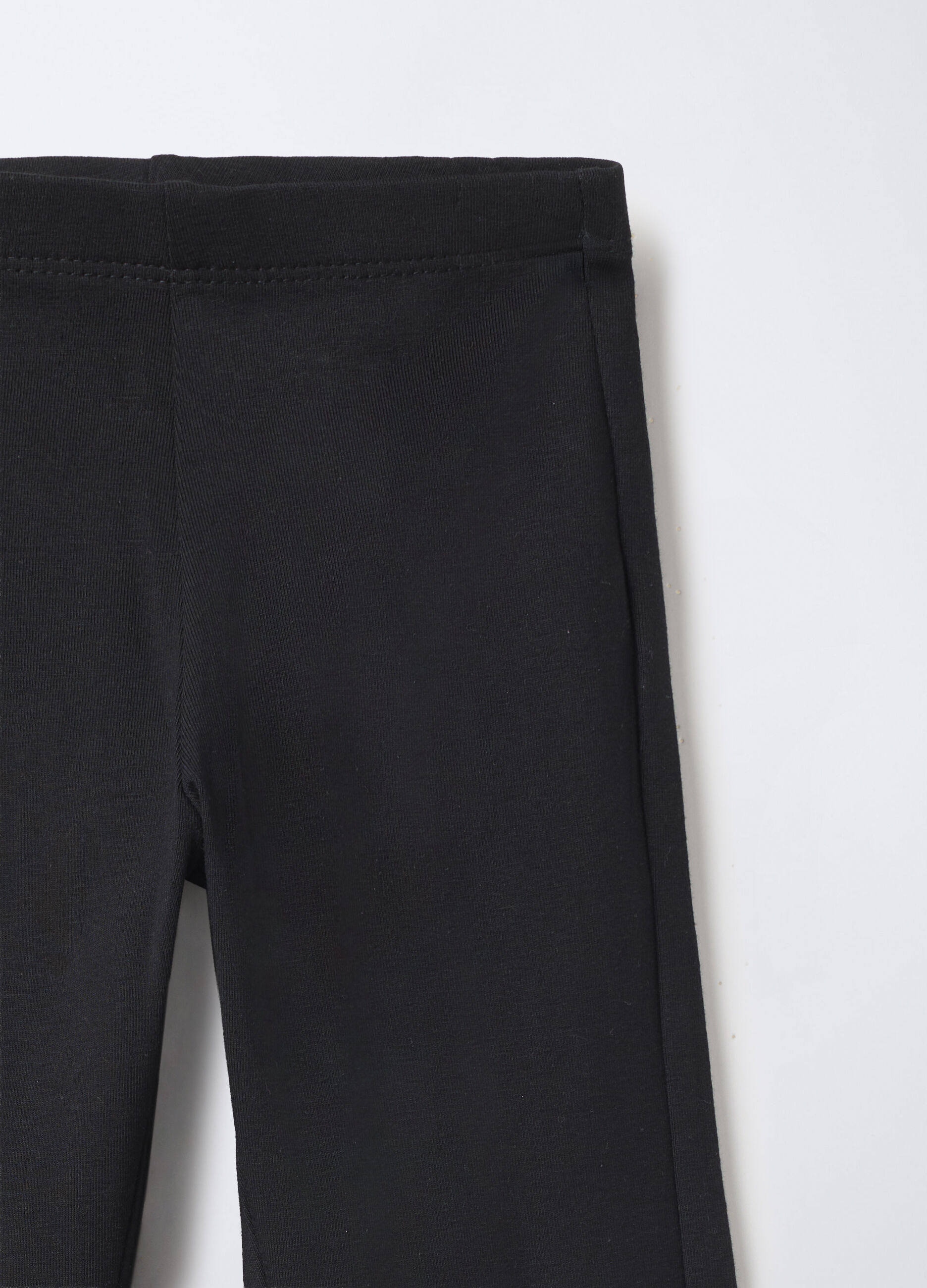 Leggings in jersey di cotone stretch Flare Fit bambina_2