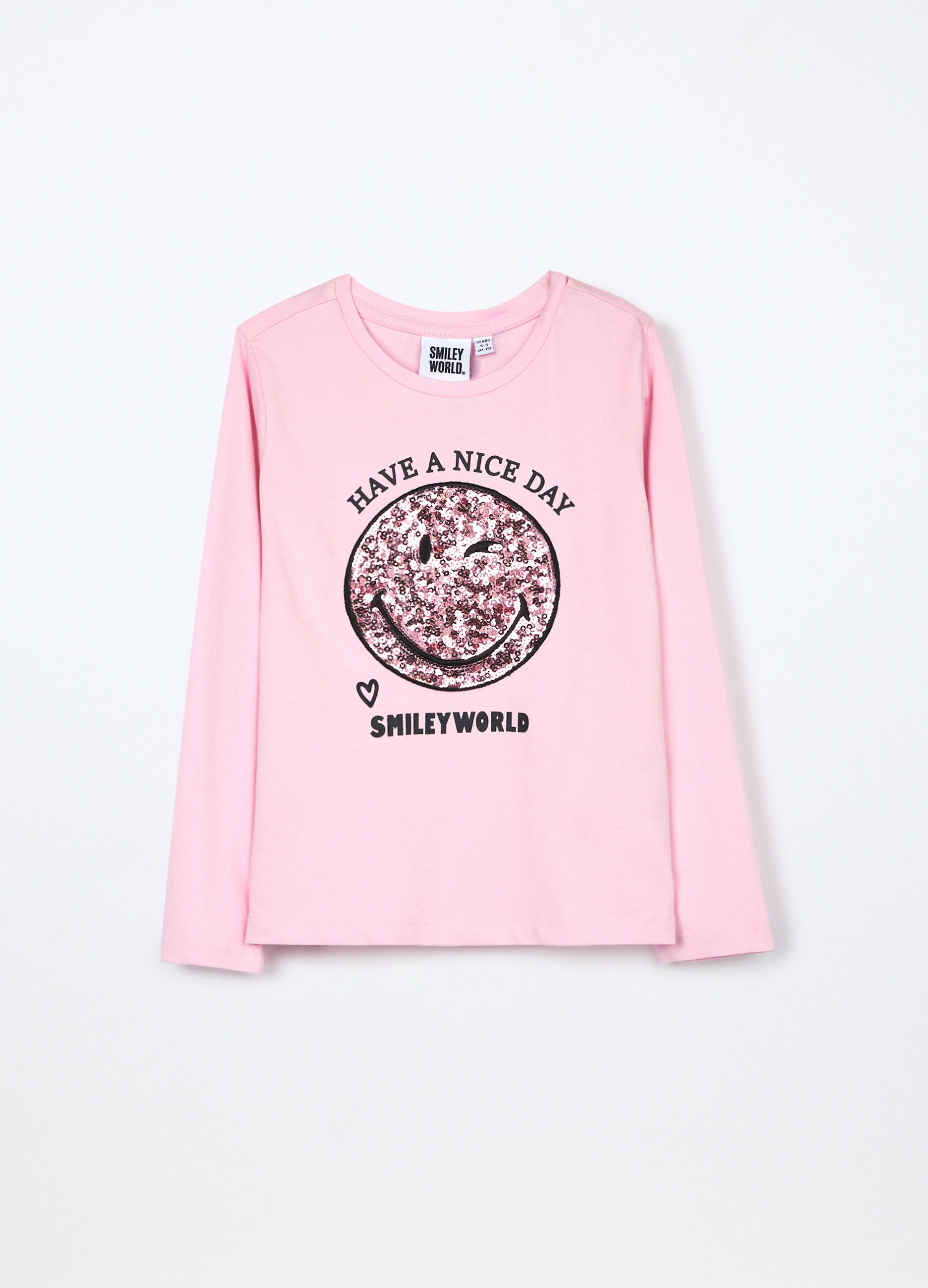 T-shirt in jersey di cotone stretch bambina_0