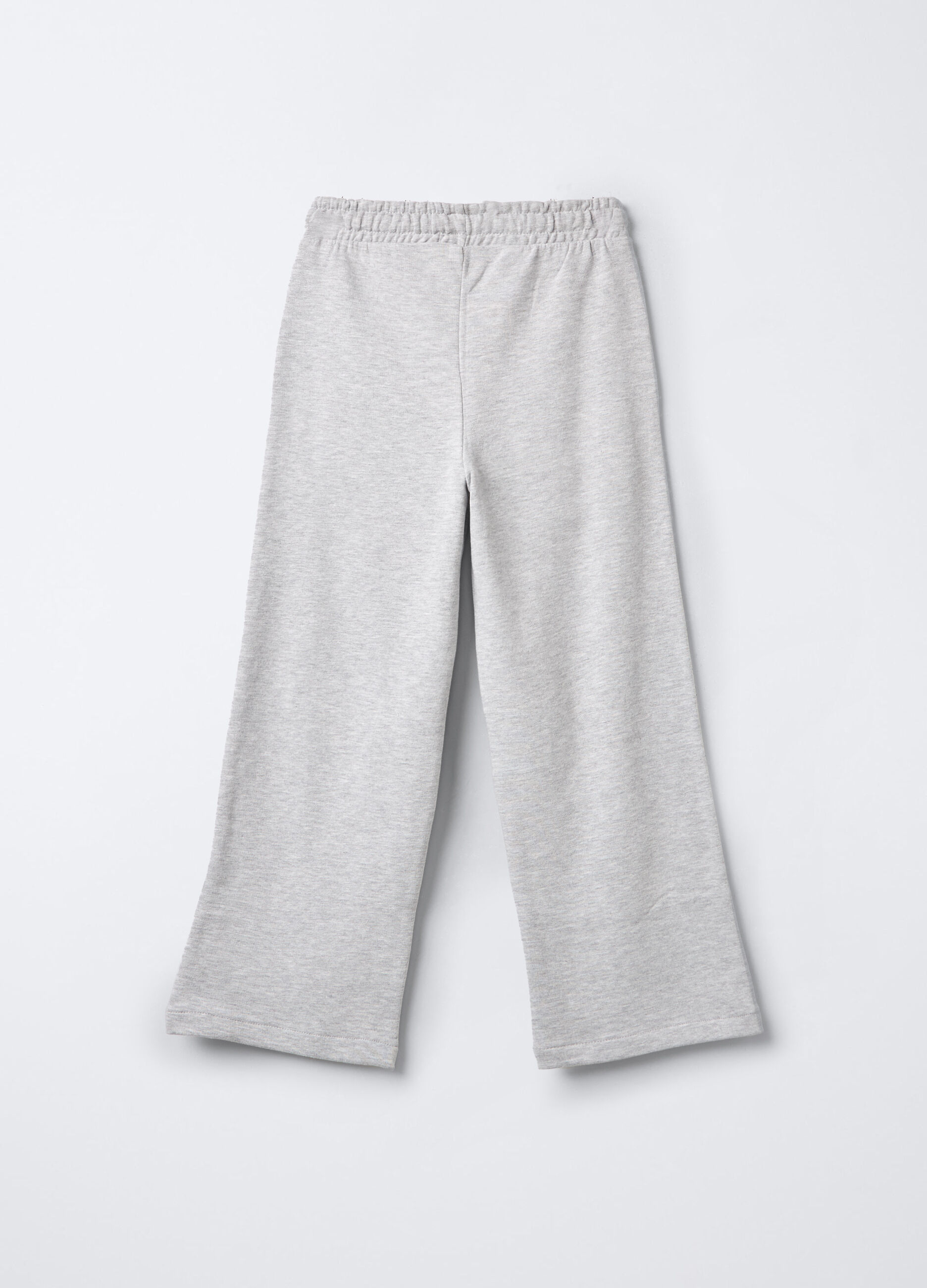 Jogger in cotone garzato Wide Leg ragazza_1