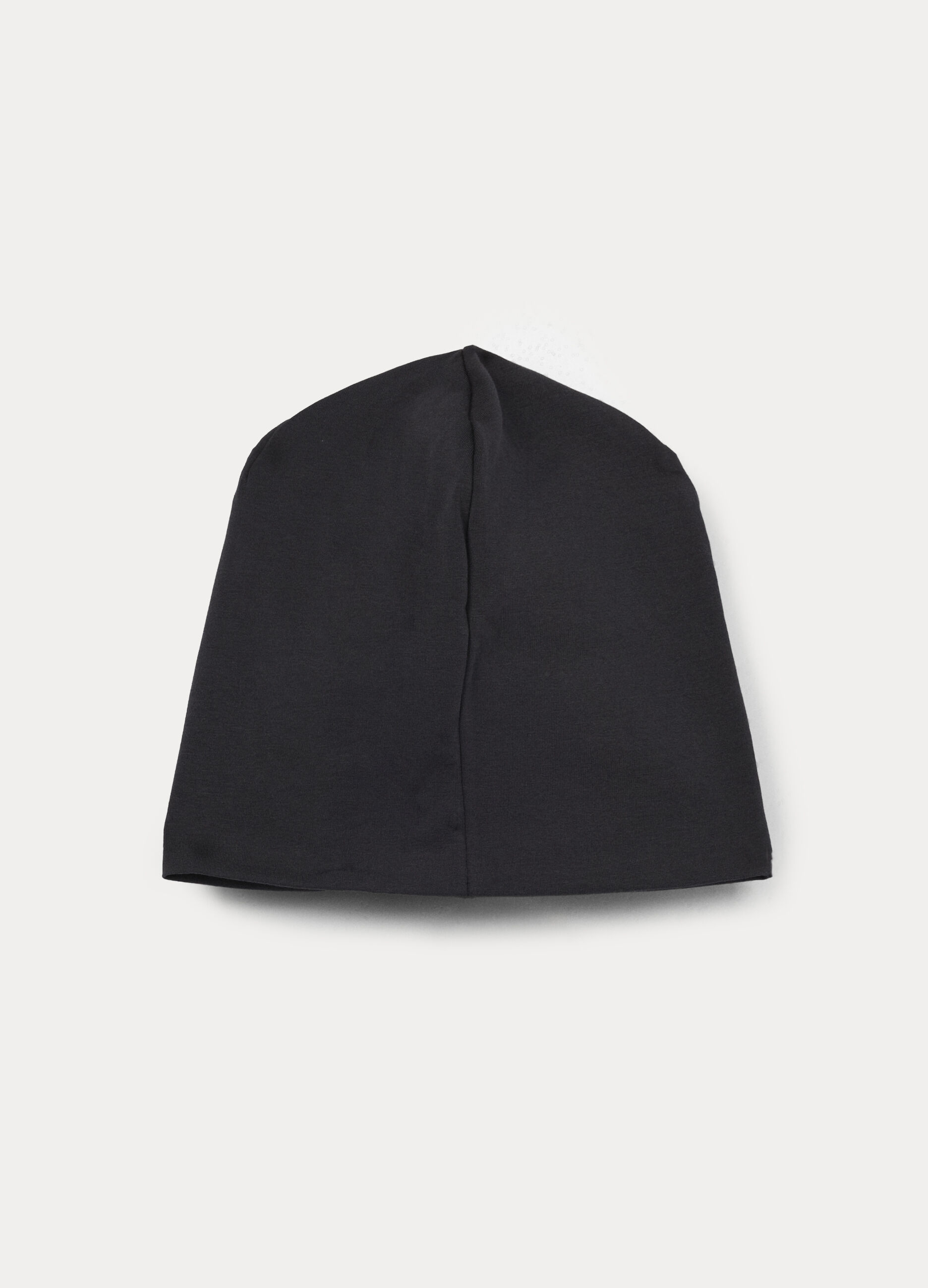 Berretto con stampa in french terry stretch_1