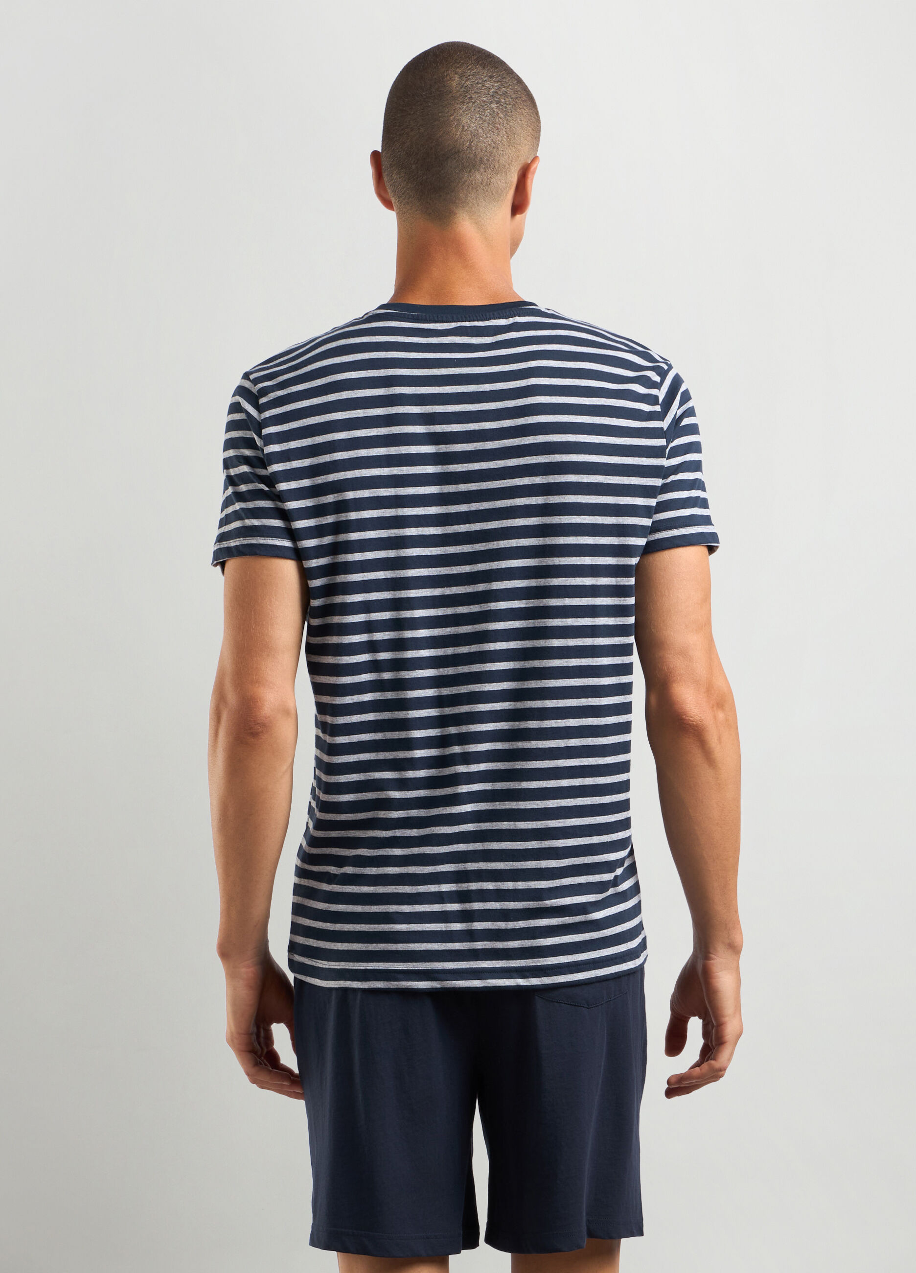 Set pigiama corto in misto cotone uomo_1