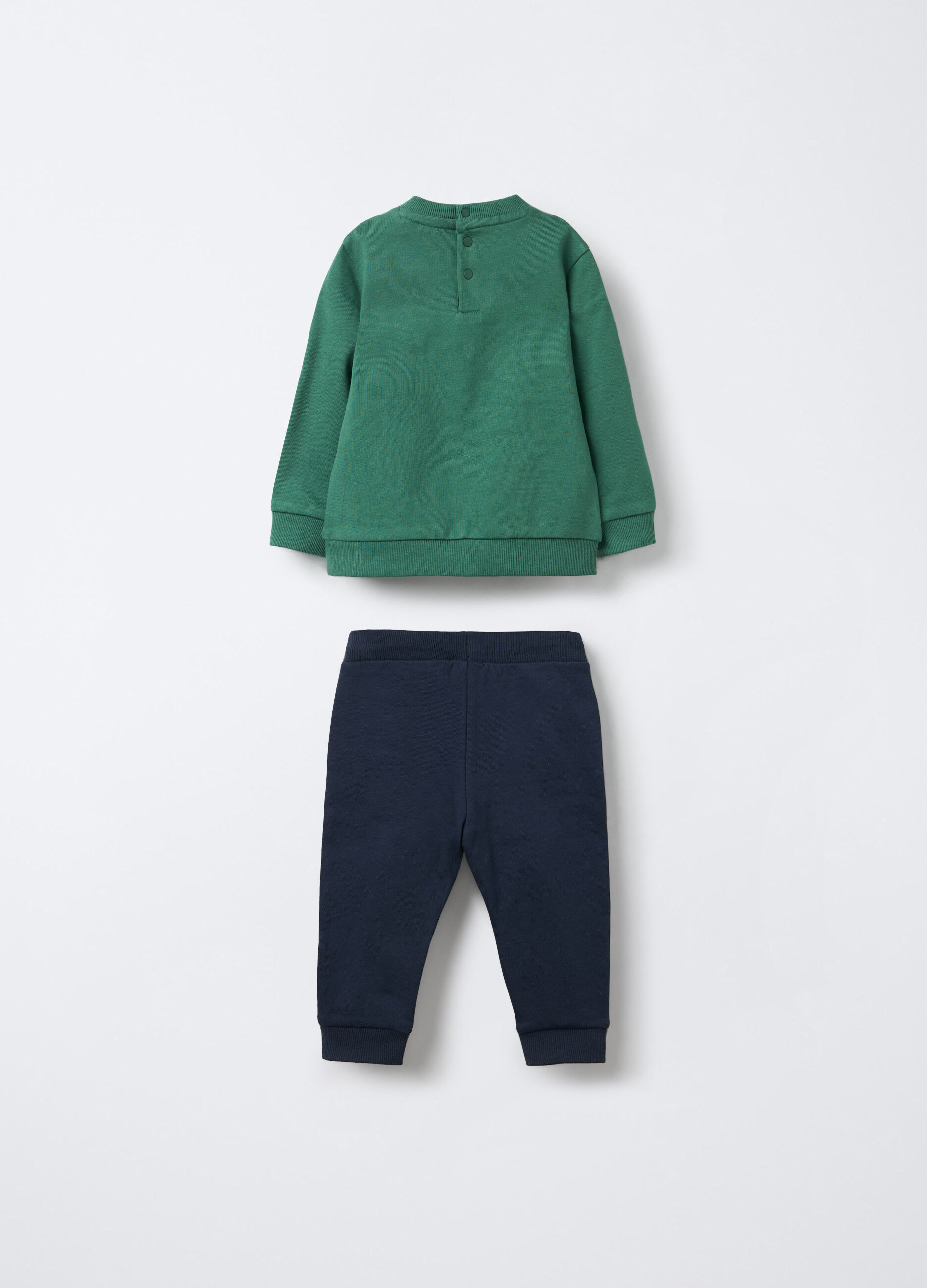 Jogging set in puro cotone garzato bimbo_1