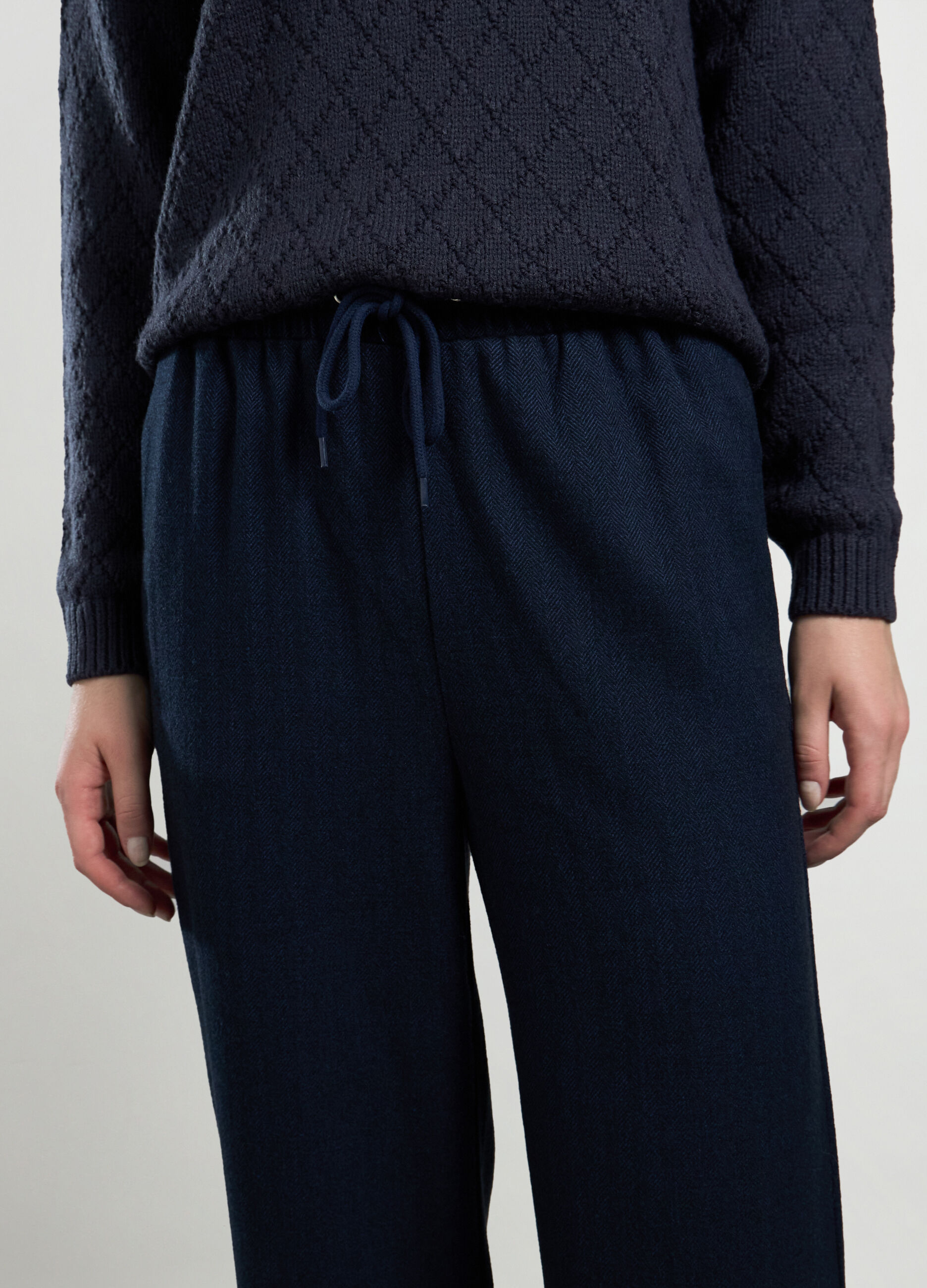 Pantaloni in tweed donna_2