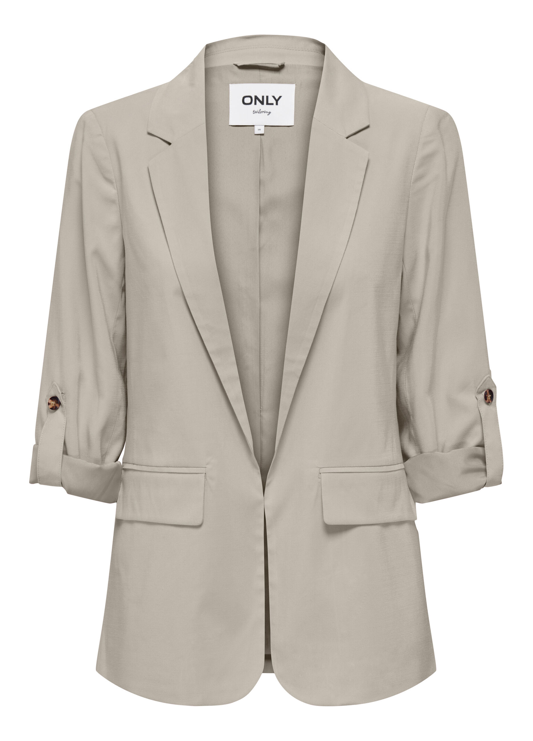 Blazer con collo revers donna_5