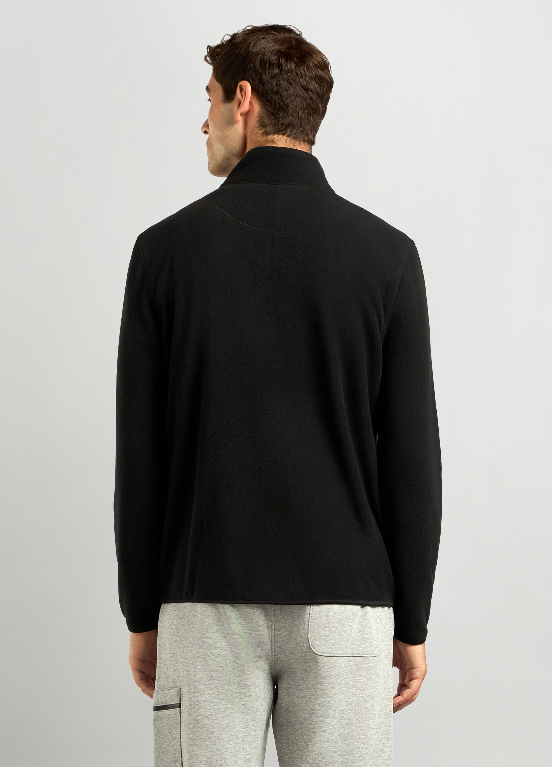 Felpa in pile full zip uomo_1