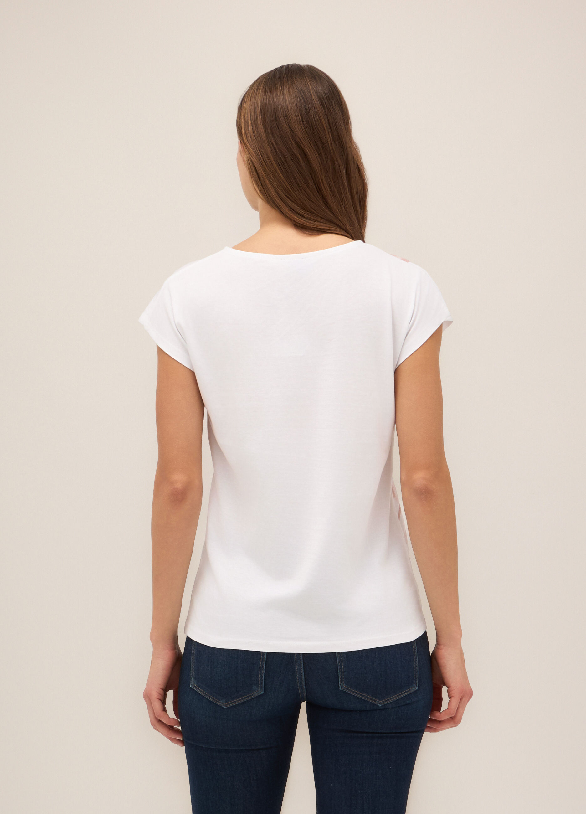 T-shirt in puro cotone donna