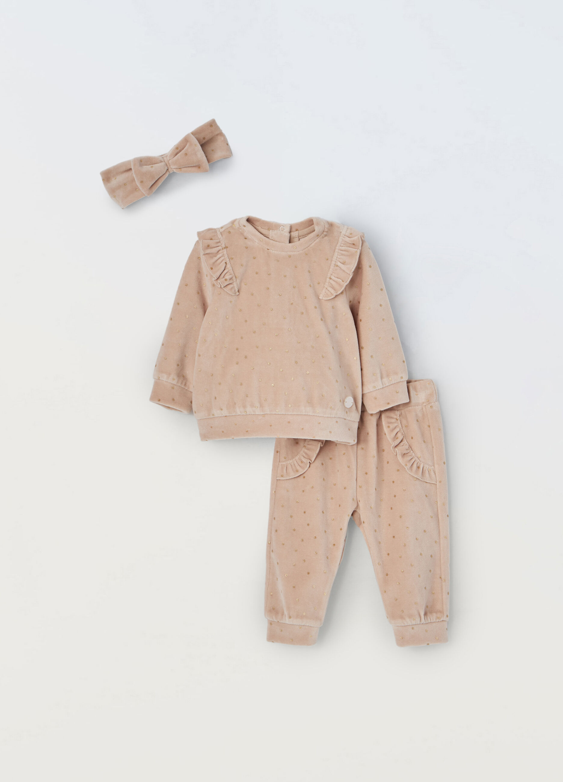 Jogging set velour neonata_0