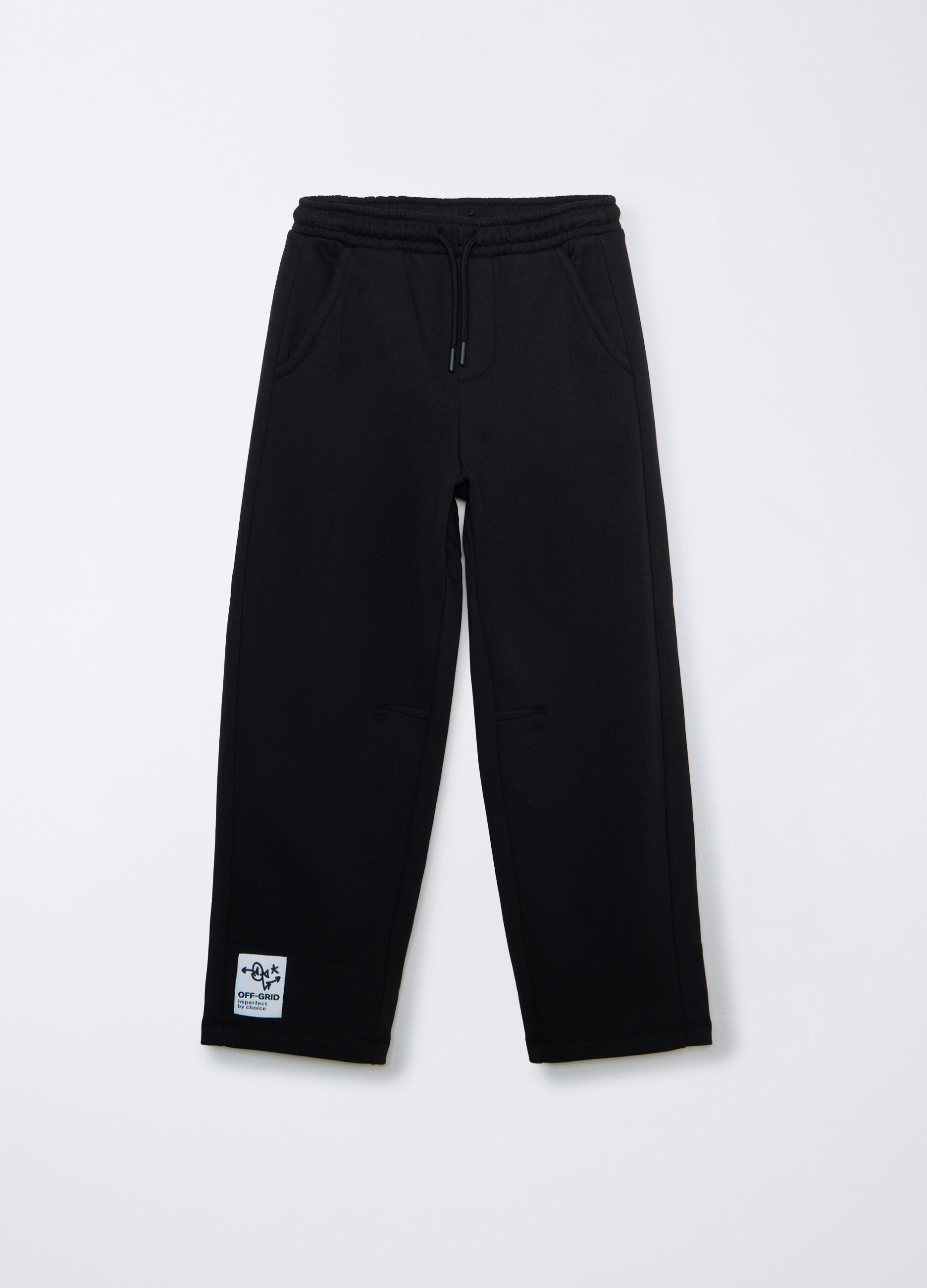 Jogger Fit Over in felpa di puro cotone ragazzo _0