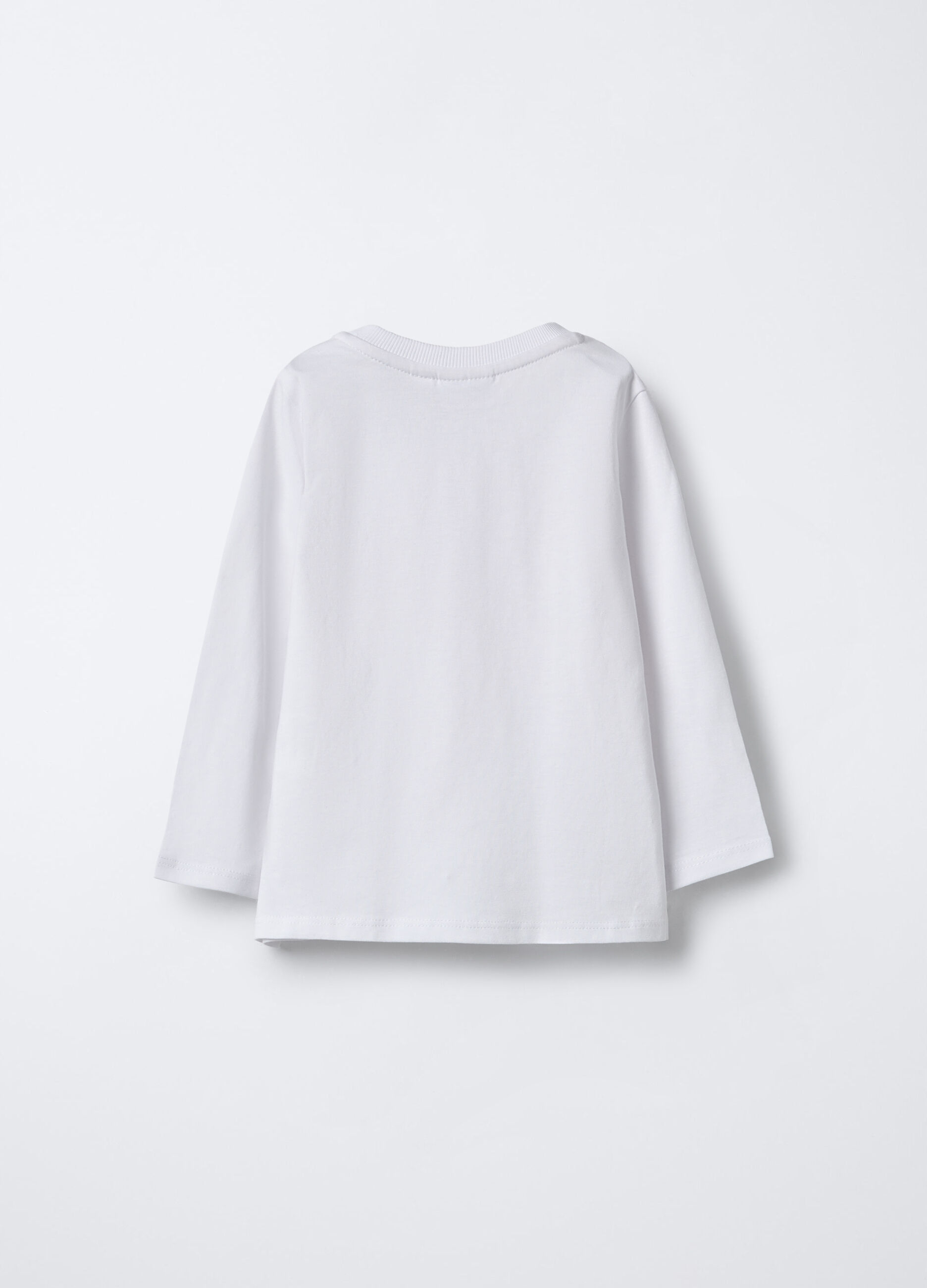 T-shirt girocollo in jersey di puro cotone bimba_1