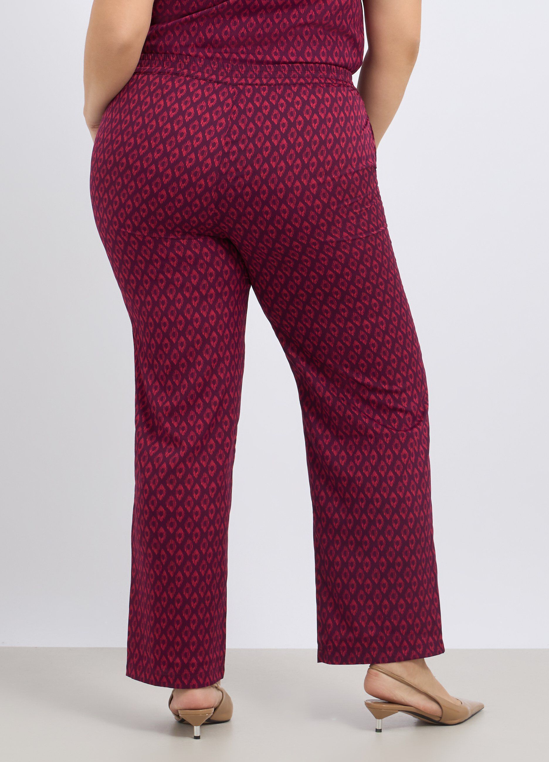 Pantaloni con stampa donna curvy_1