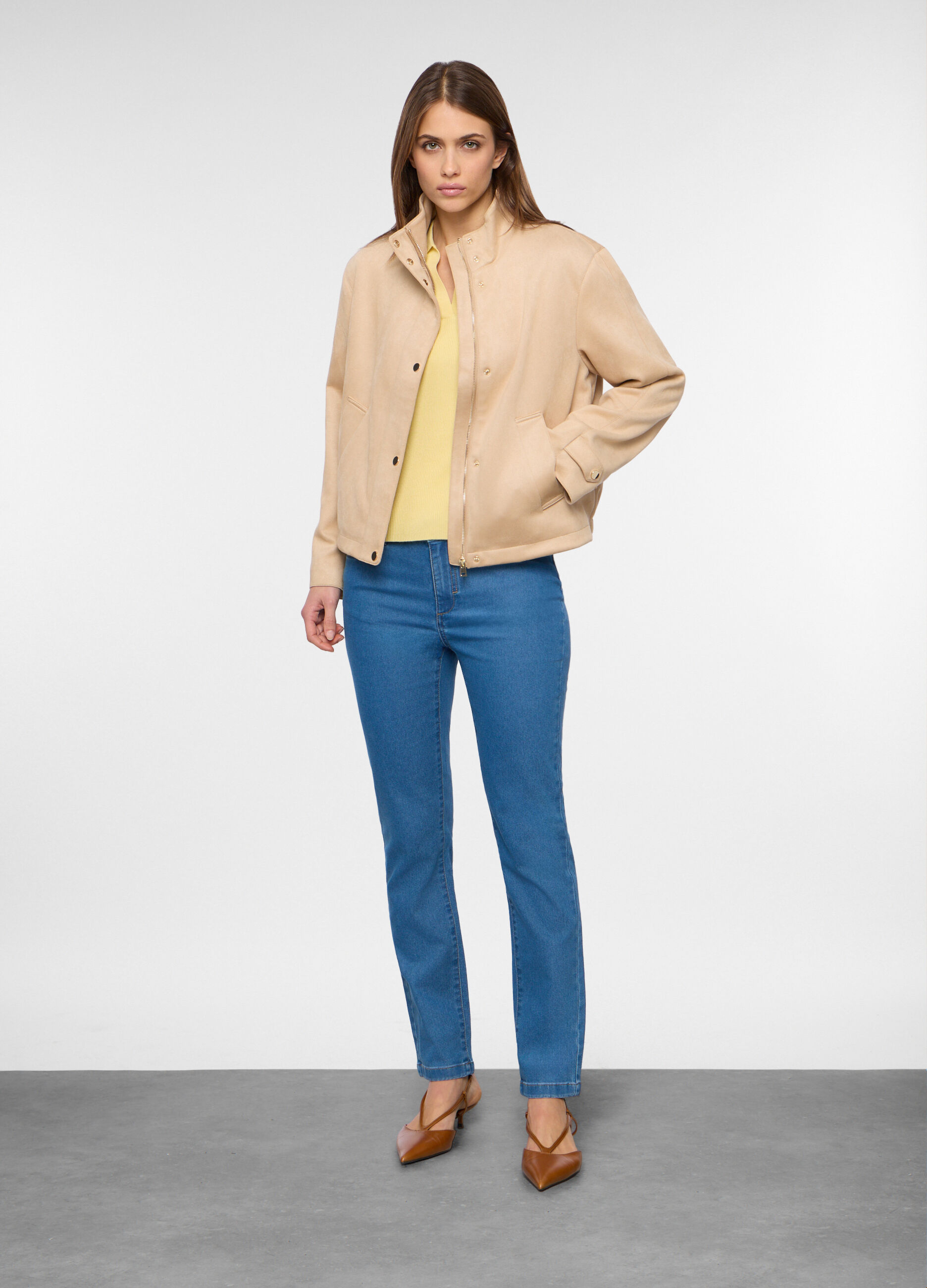 Cappotto scamosciato donna_0