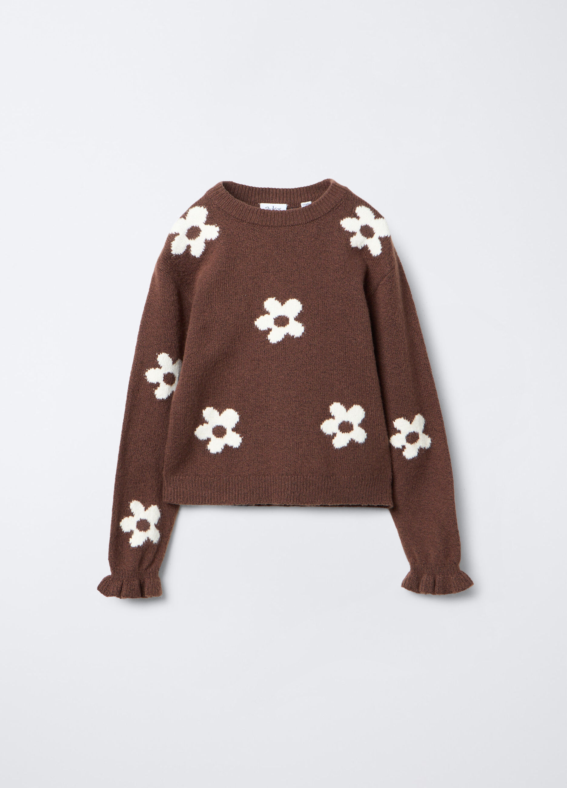 Pullover jaquard misto cotone bambina_0