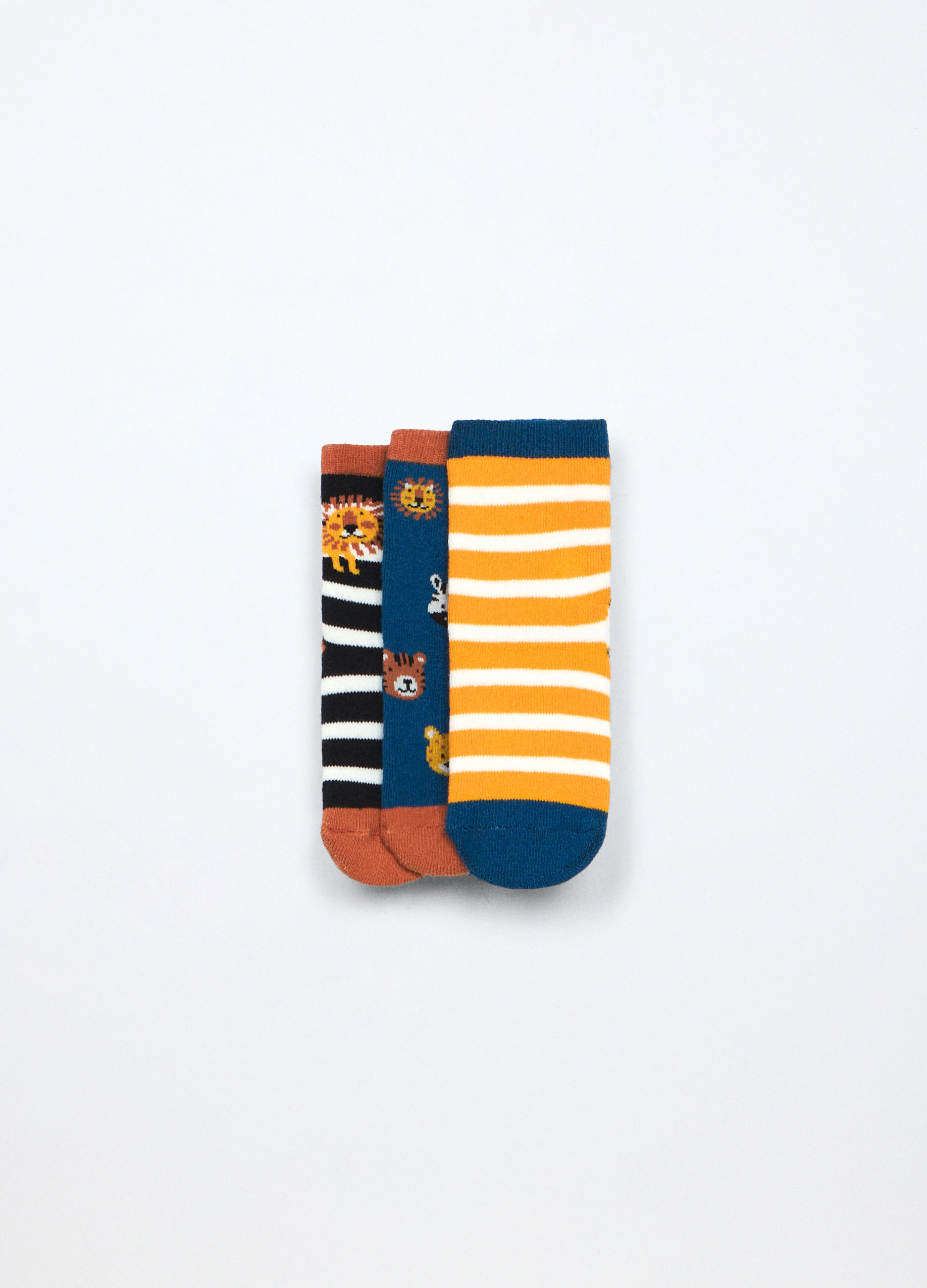 Pack 3 calzini in spugna di misto cotone neonato_0
