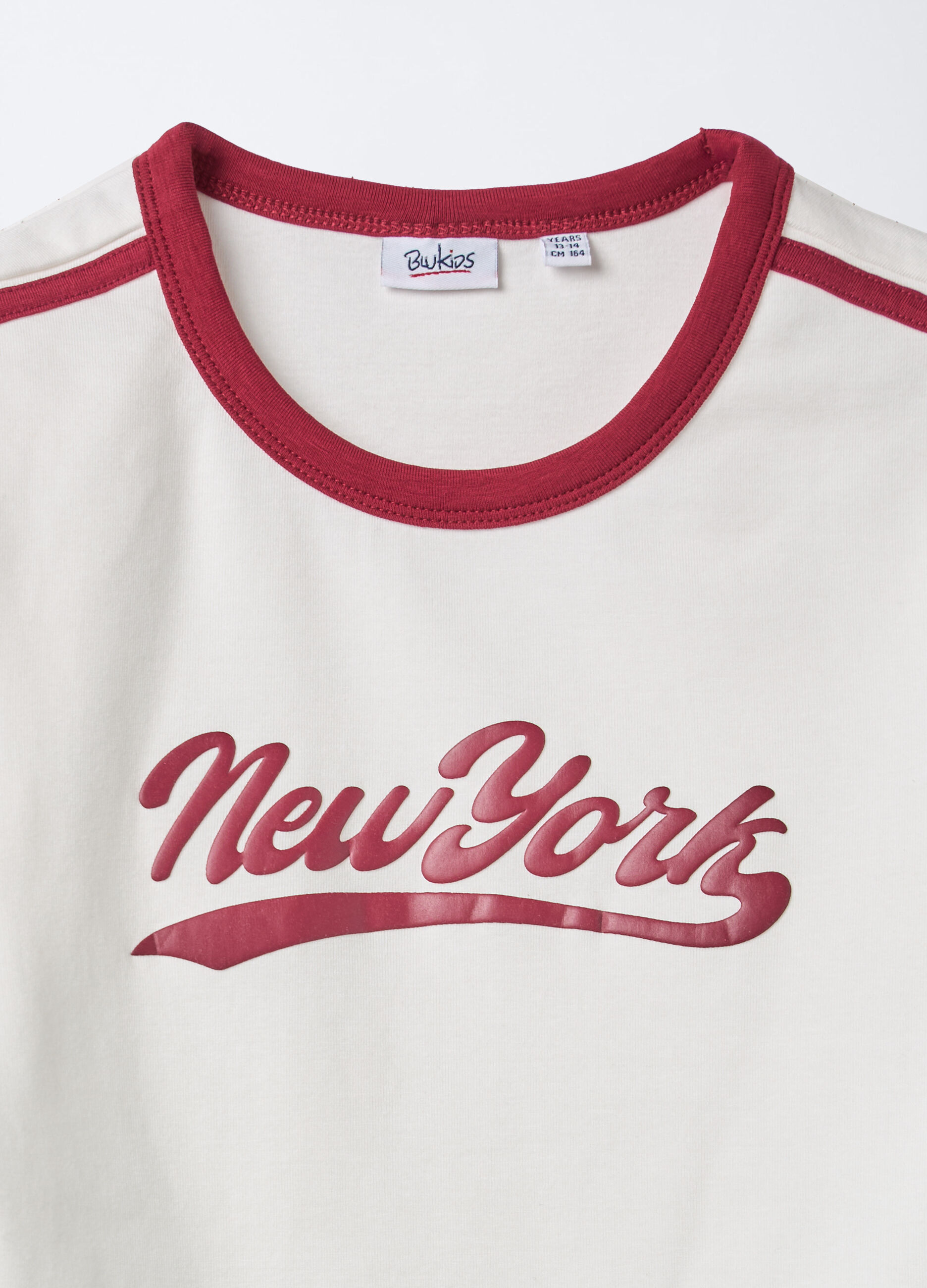 T-shirt in costina di cotone stretch Fit Slim ragazza_2