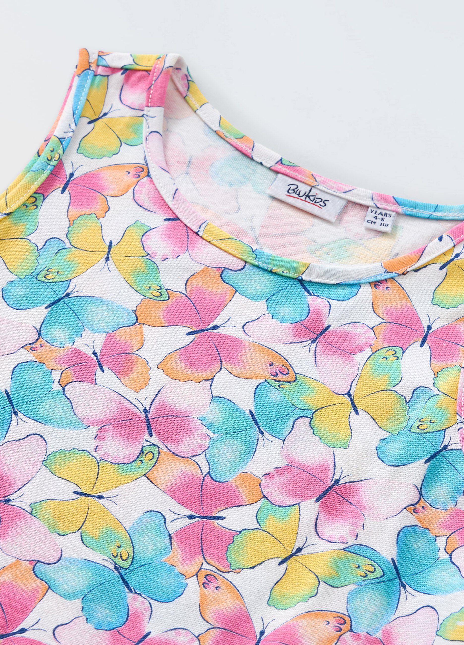 Vestito in puro cotone bambina