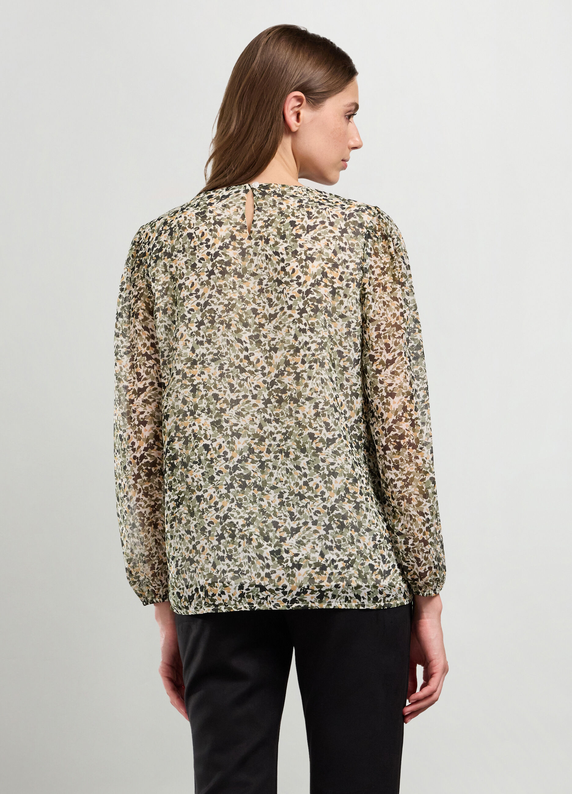 Blusa con stampa donna_1