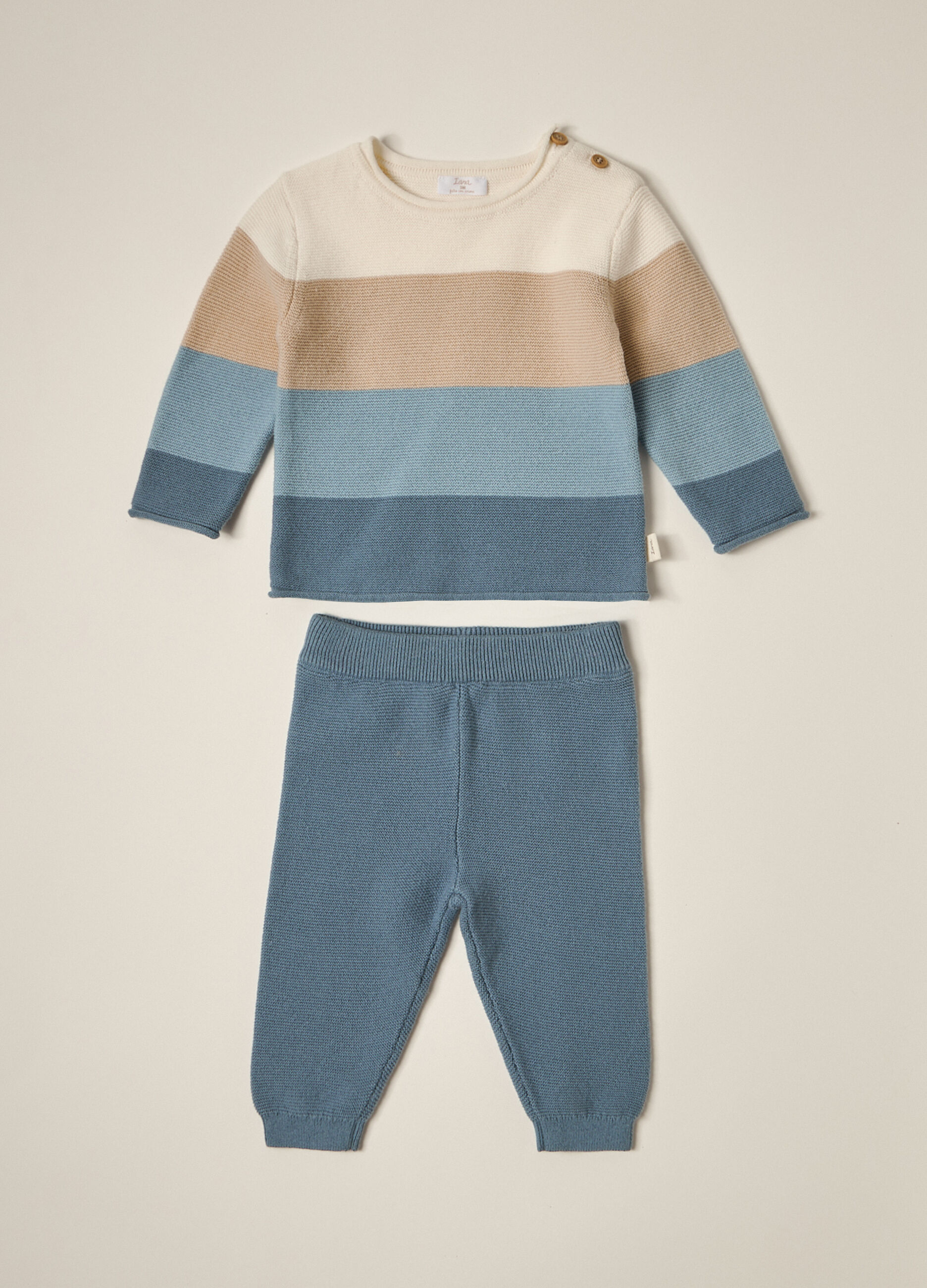 Set tricot in puro cotone IANA neonato