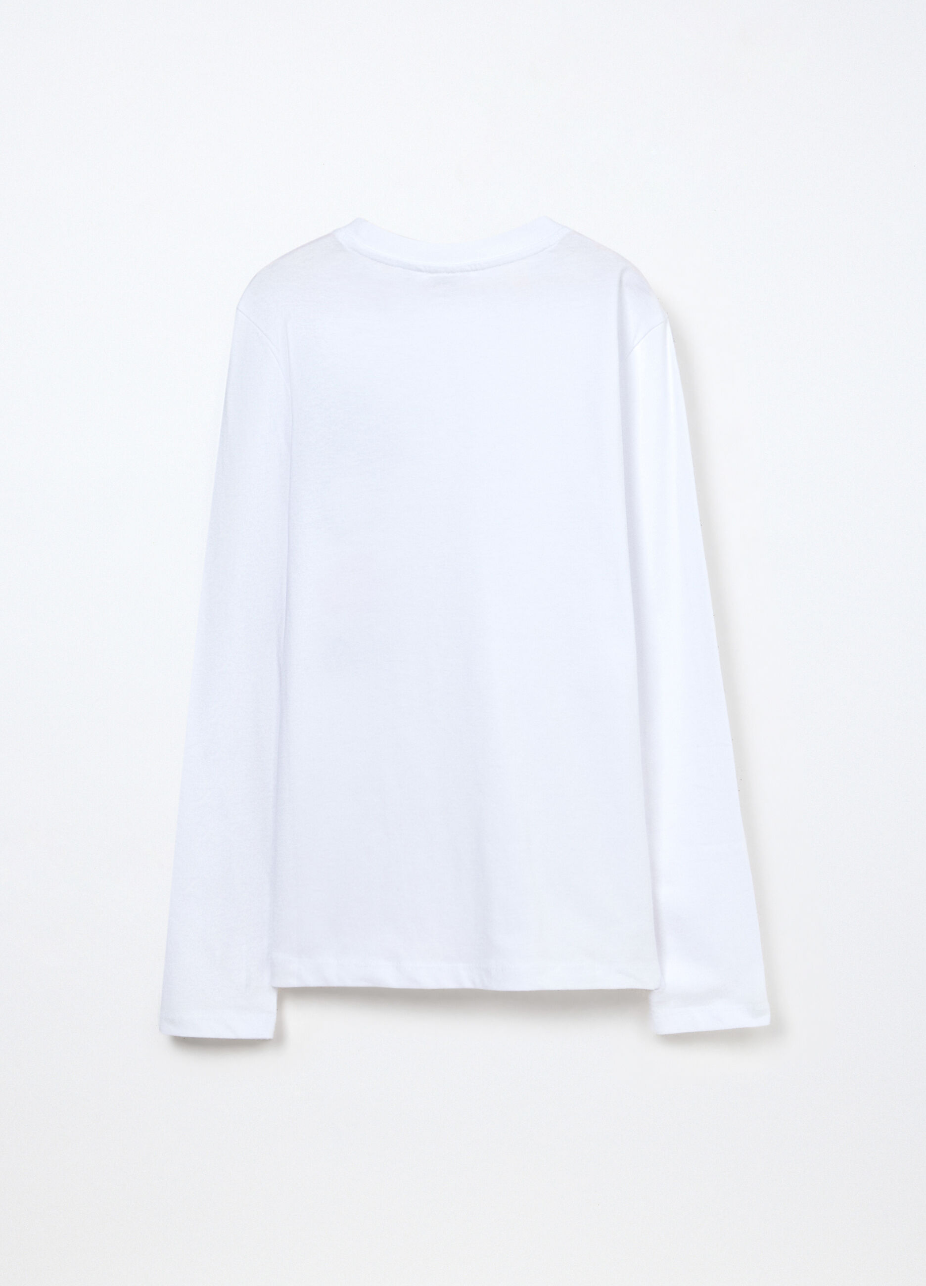 T-shirt in puro cotone a maniche lunghe ragazzo_1