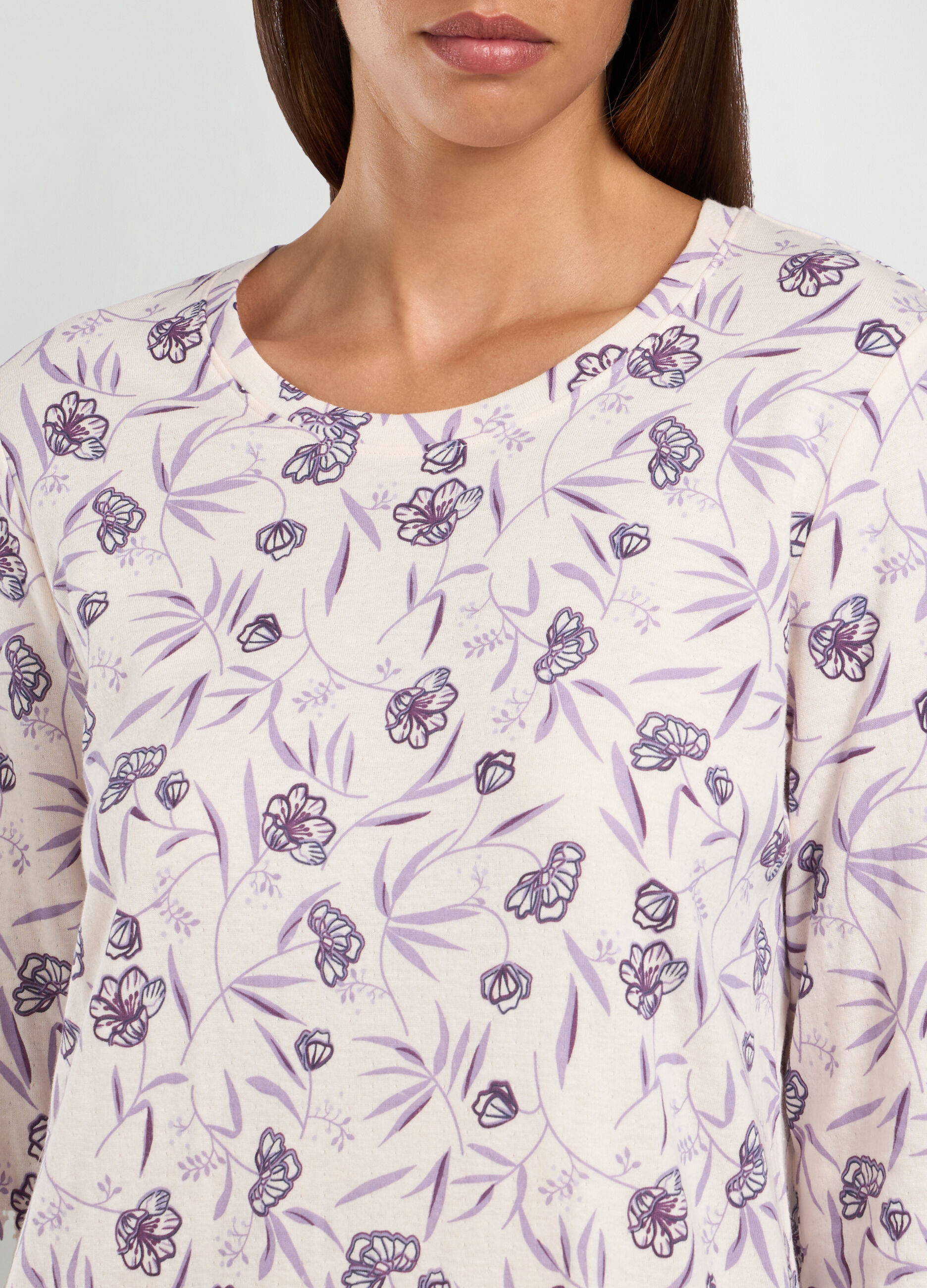 Camicia da notte in puro cotone donna_2