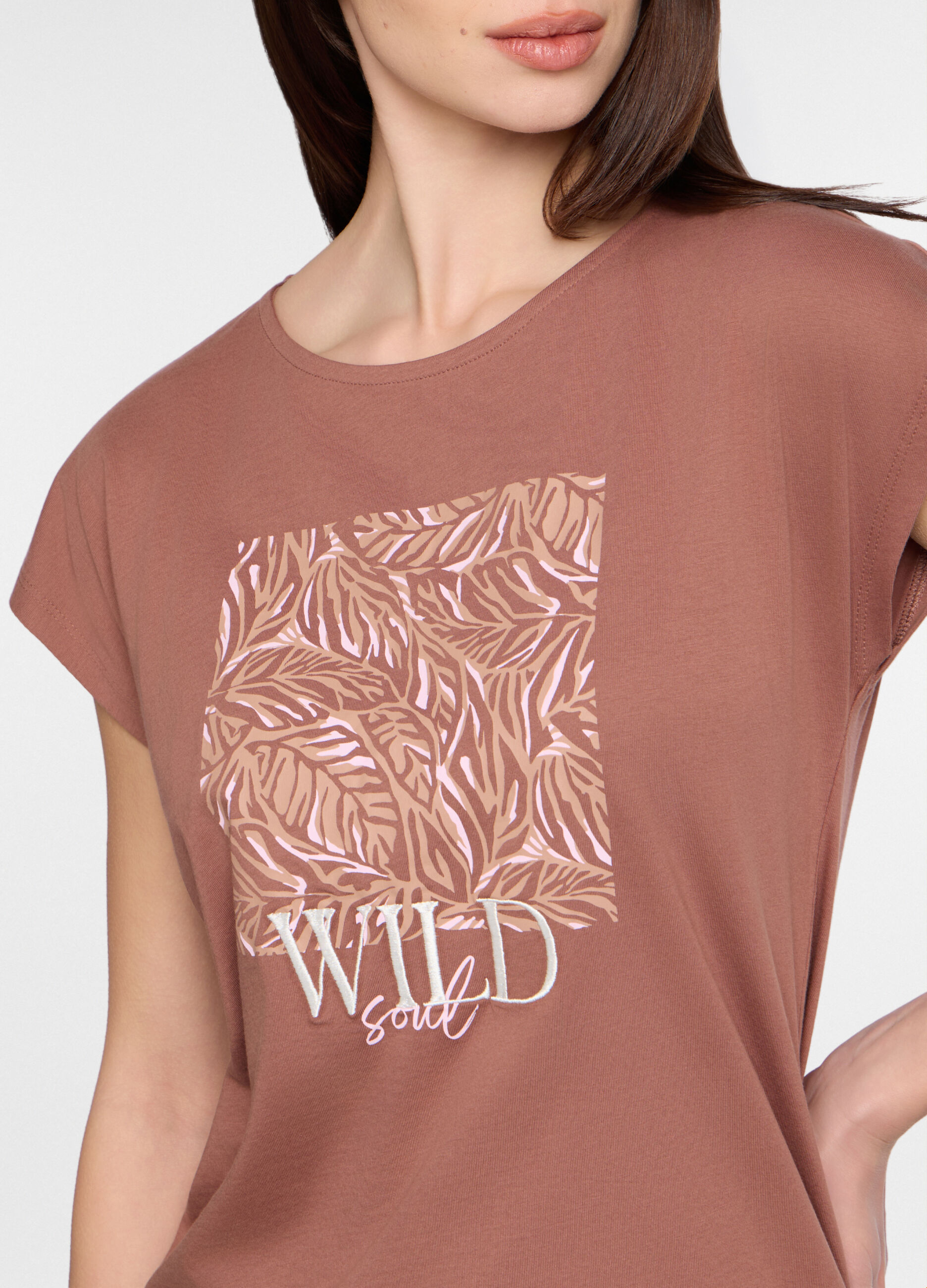 T-shirt girocollo donna_2