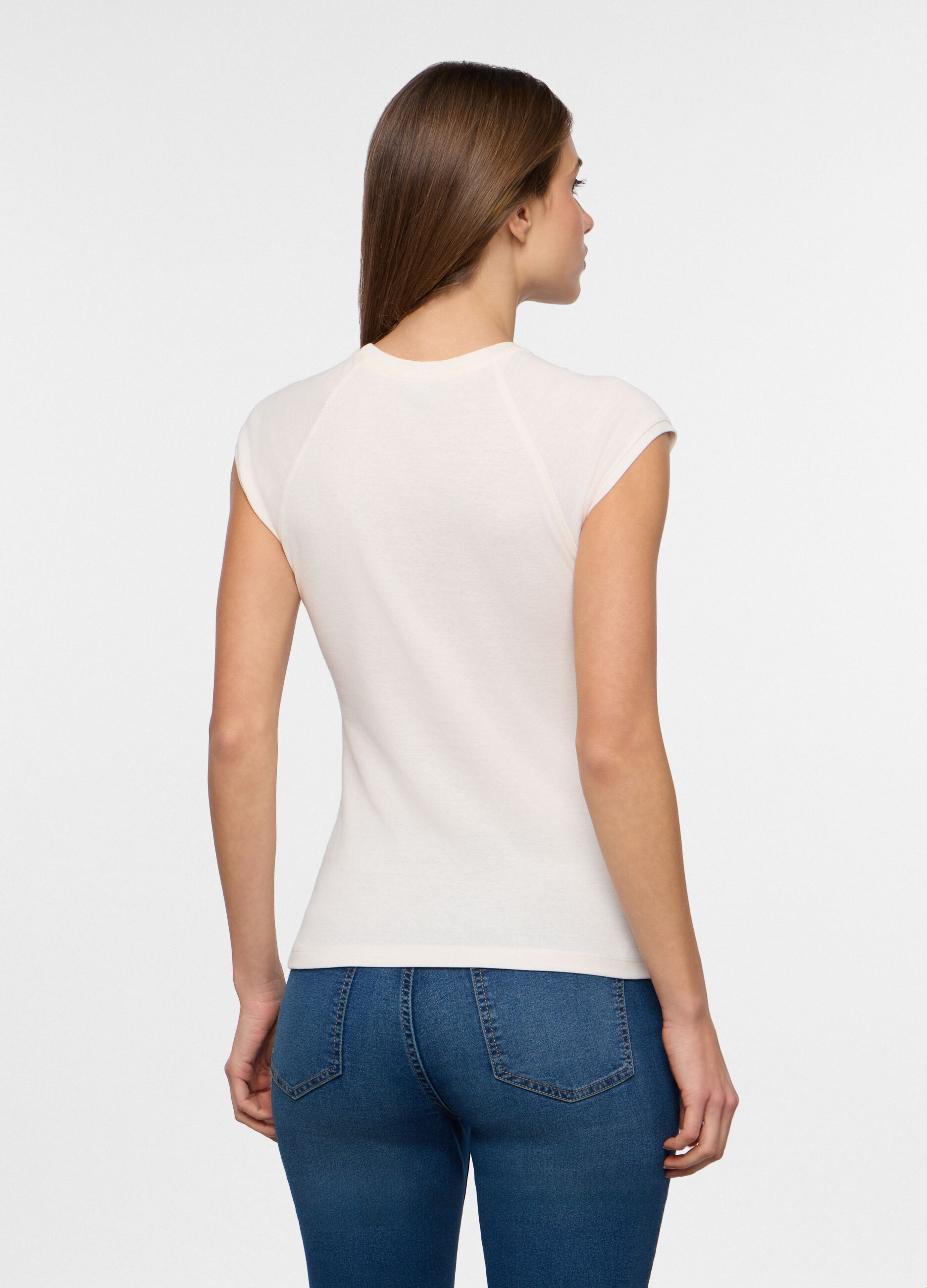 T-shirt girocollo donna_1