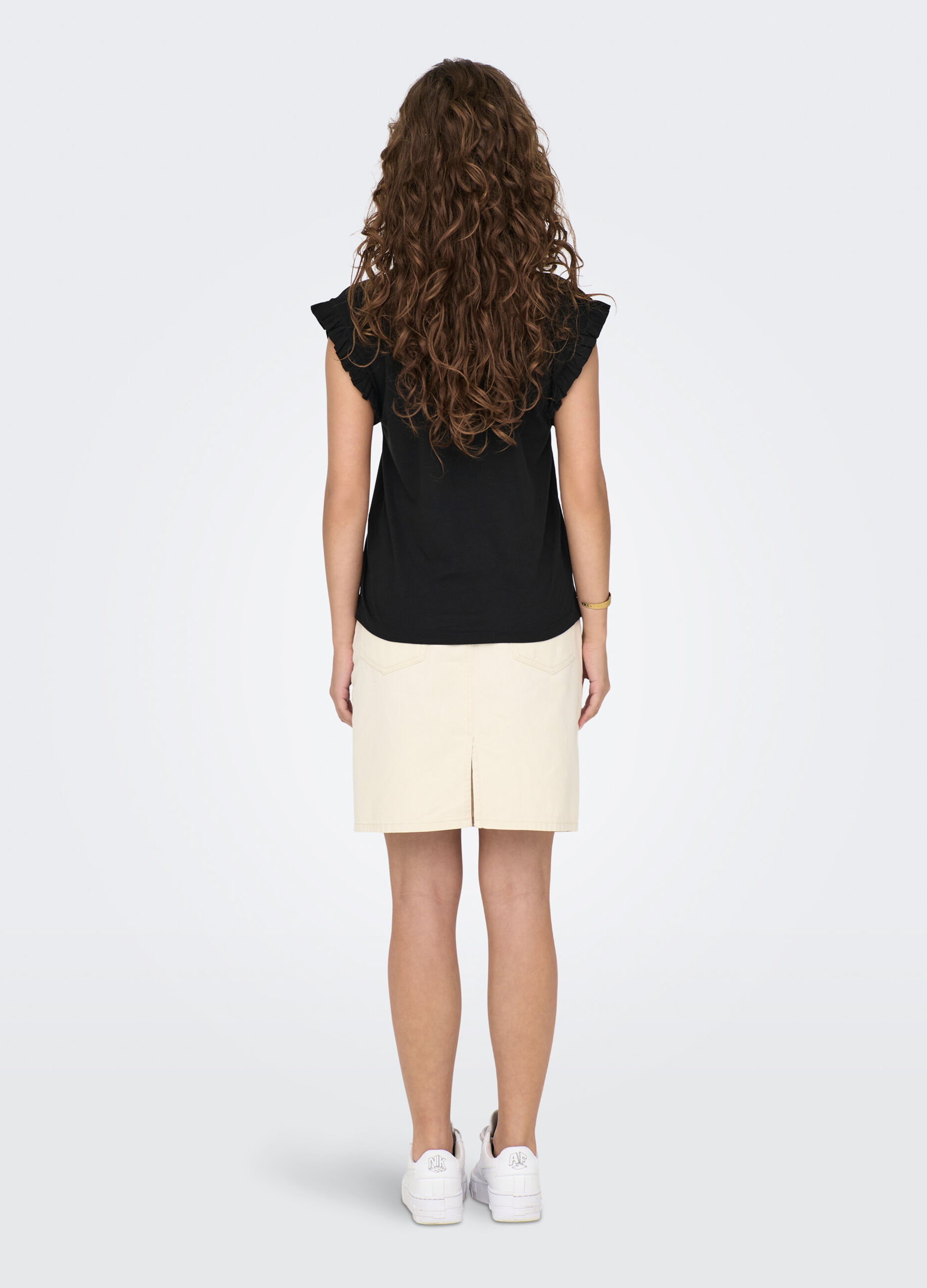 T-shirt con rouches donna_1