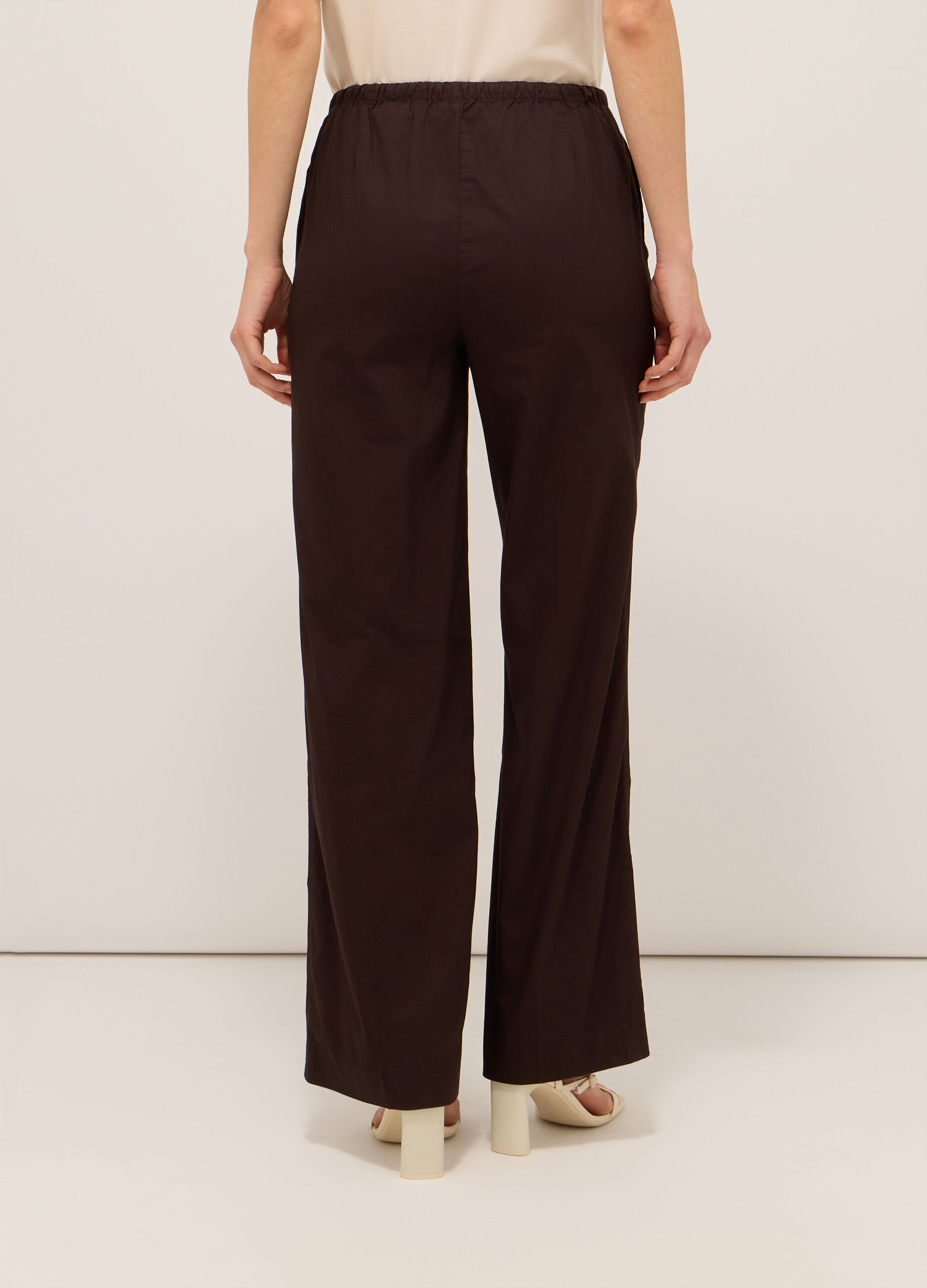 Jogger in twill di puro cotone donna