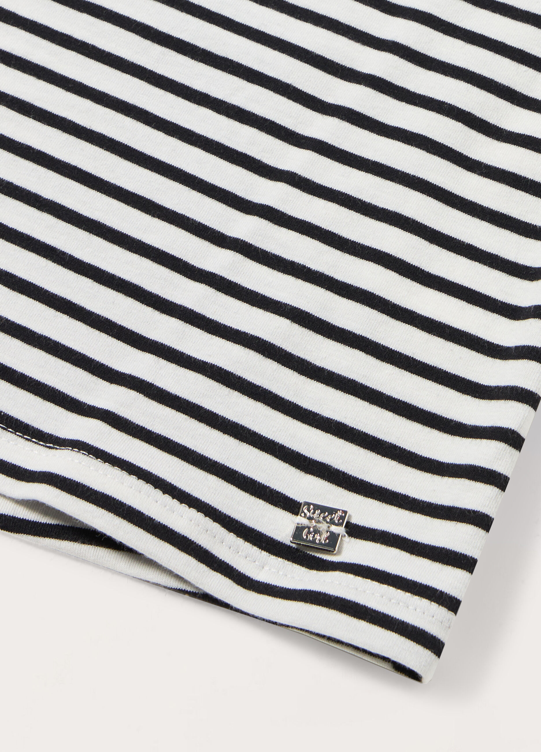 T-shirt in jersey di cotone stretch bambina_1