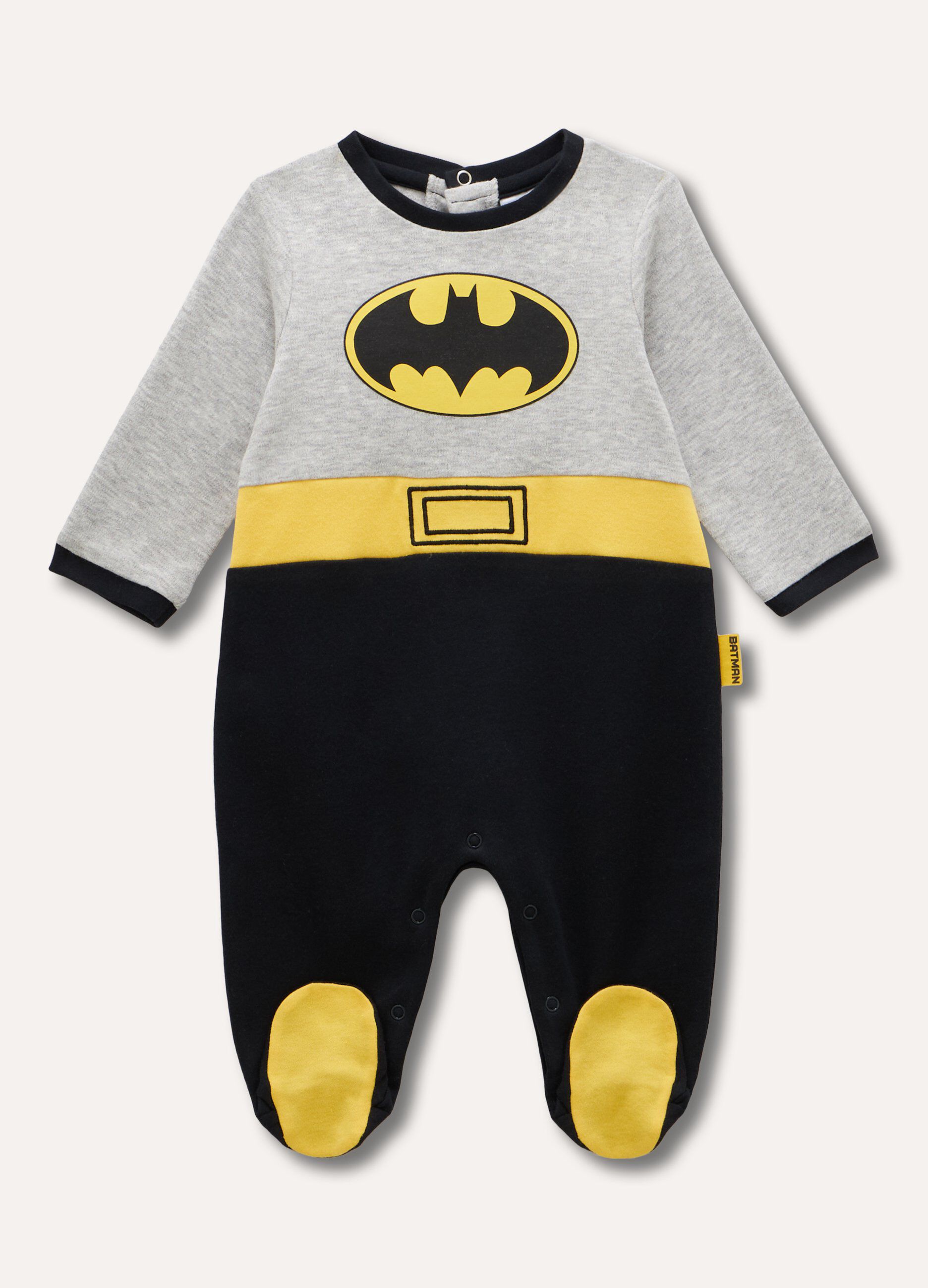 Tutina Batman in puro cotone neonato_0