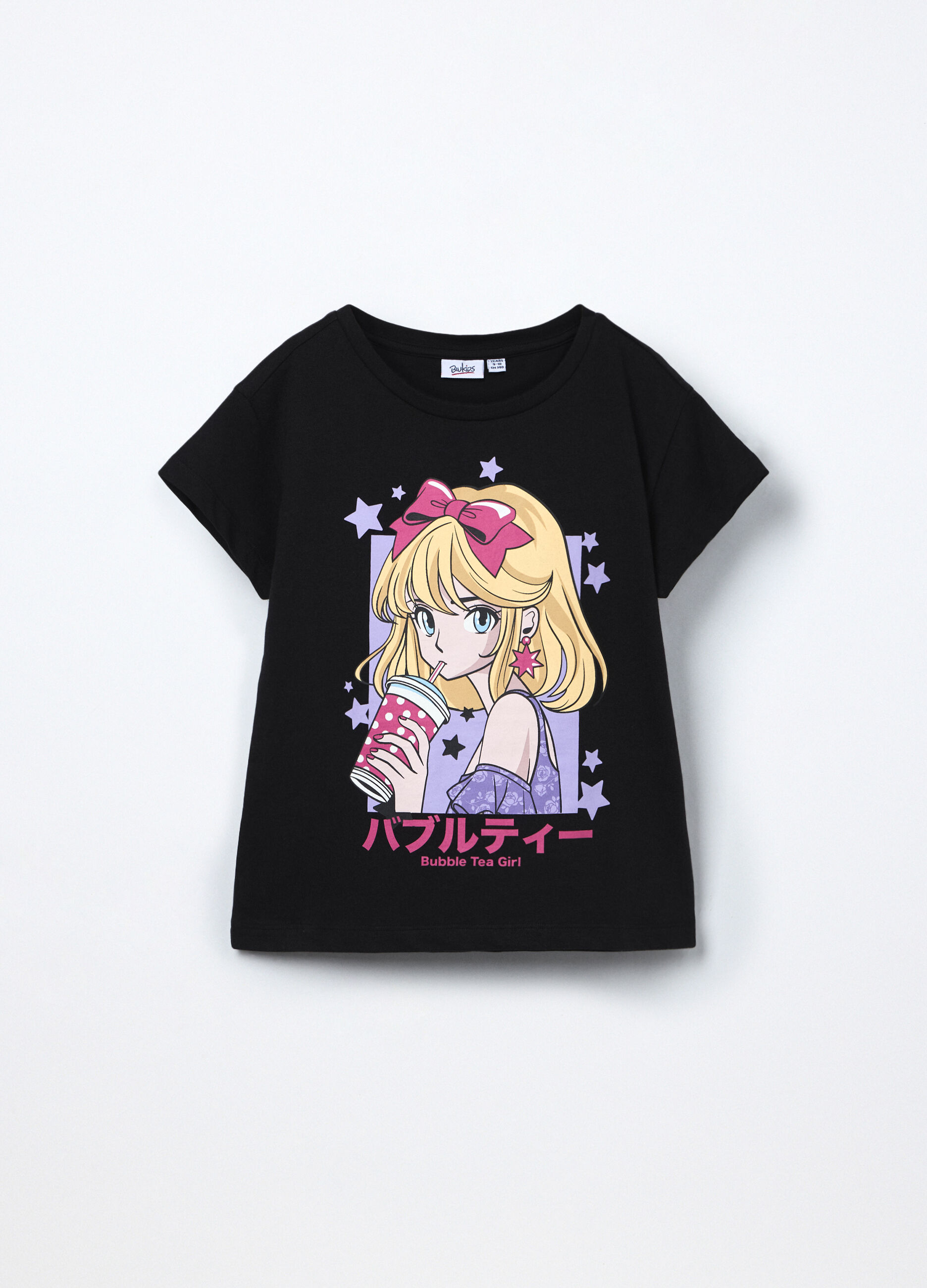 T-shirt in jersey di puro cotone ragazza_0