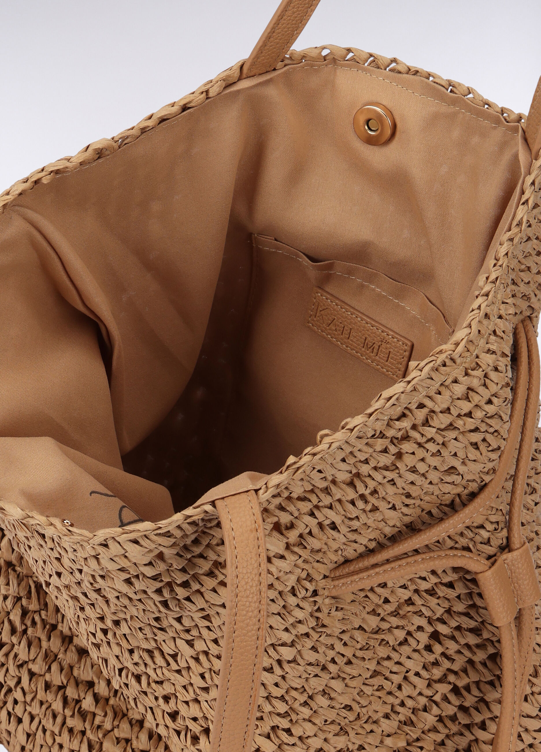 Borsa a spalla in carta tessile donna_1