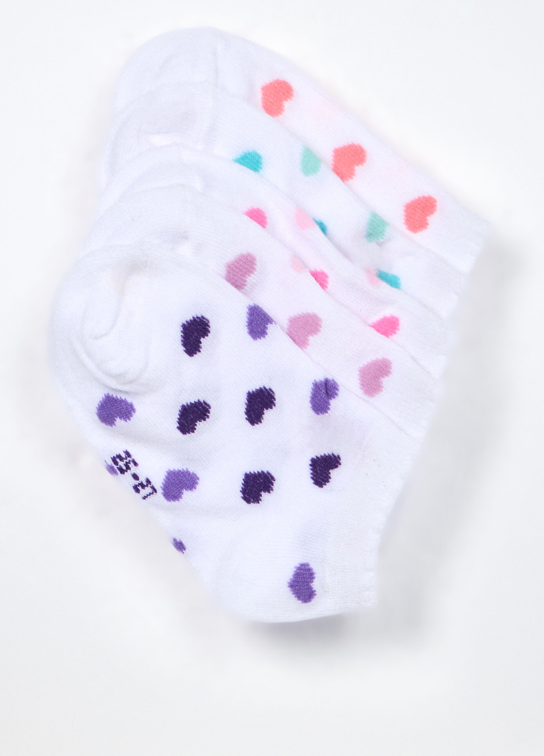 Pack 5 calze corte misto cotone bambina_2