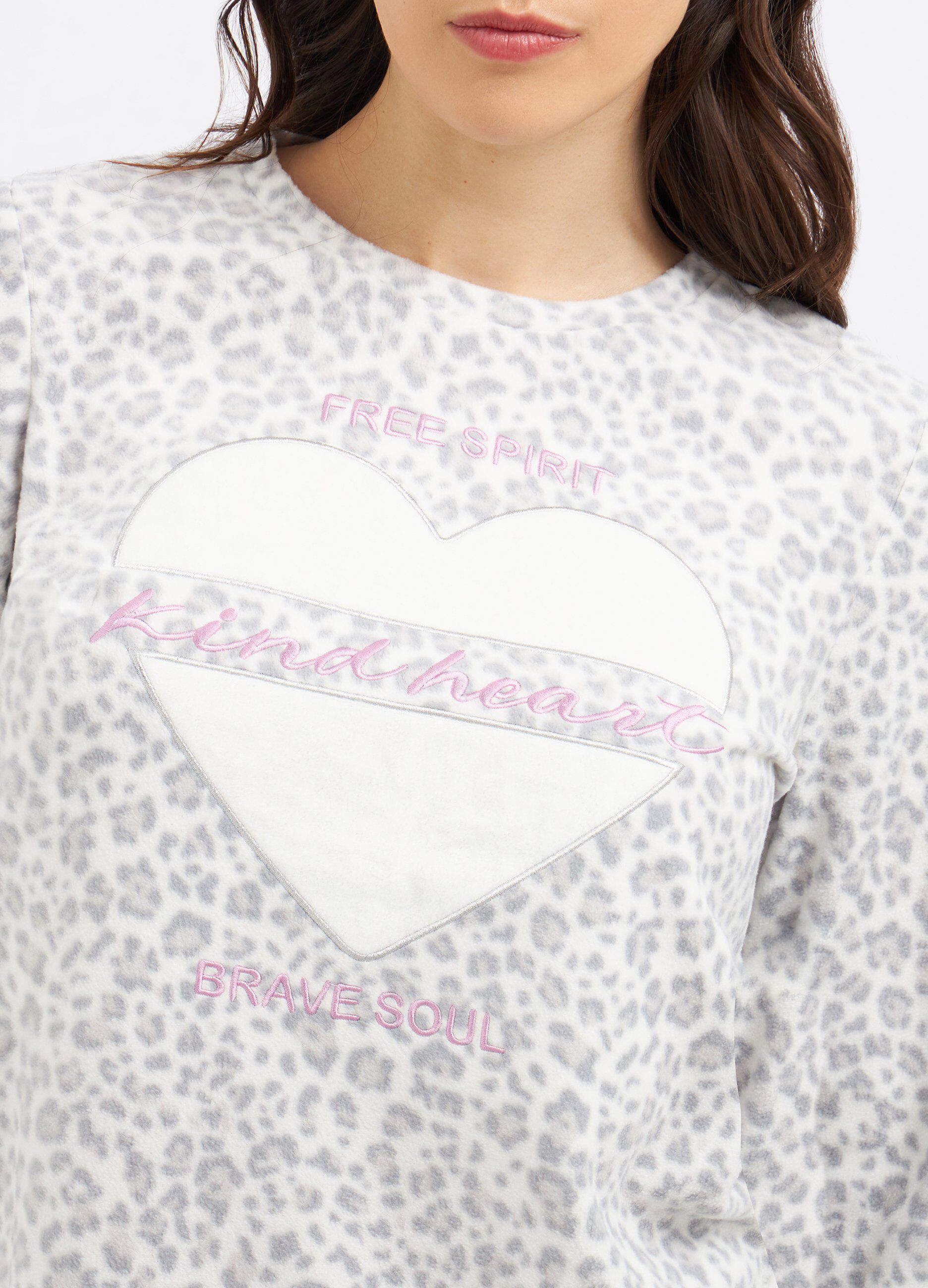 Set pigiama lungo in micro fleece donna_2