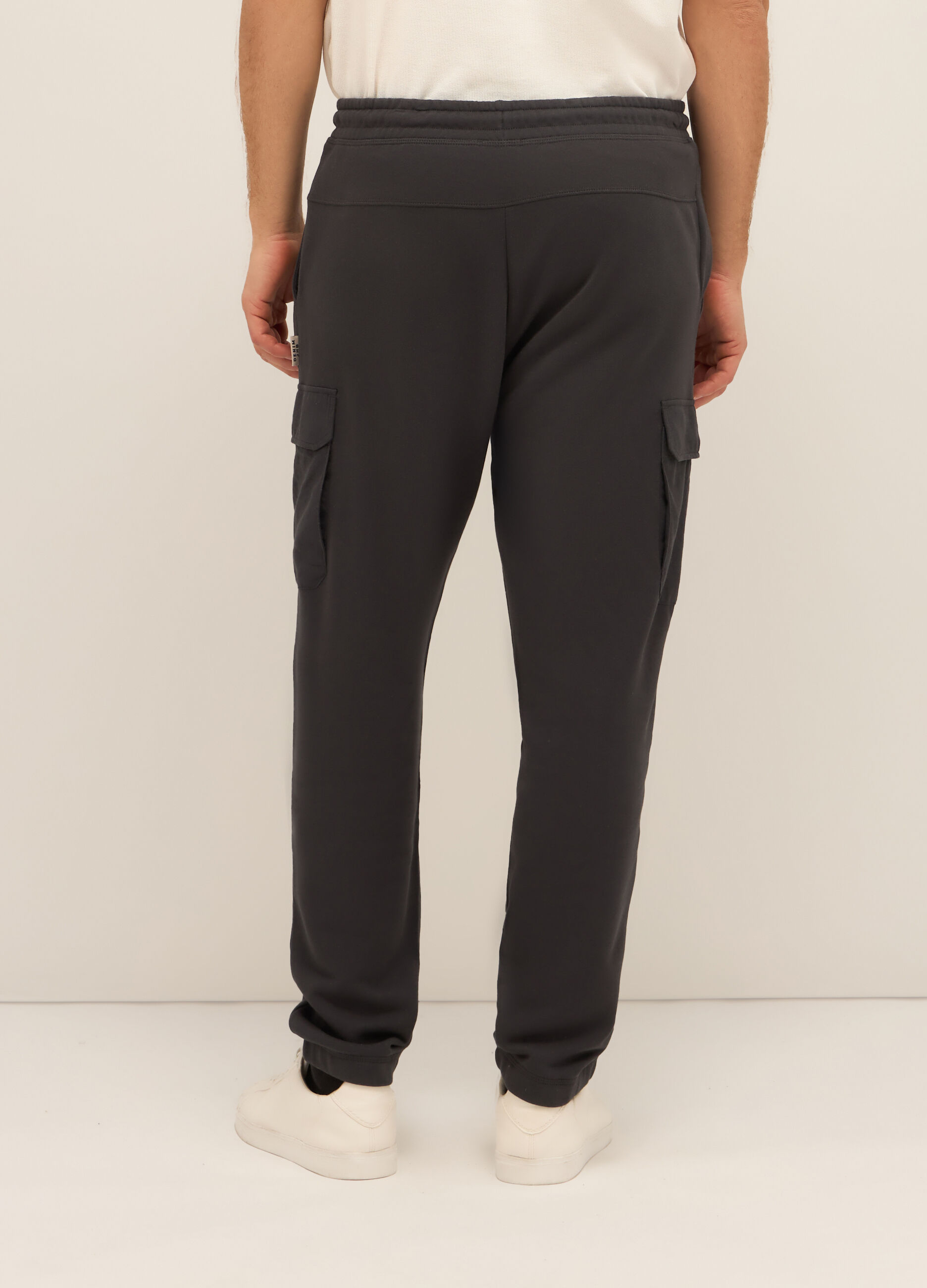 Jogger cargo in felpa di cotone uomo_1