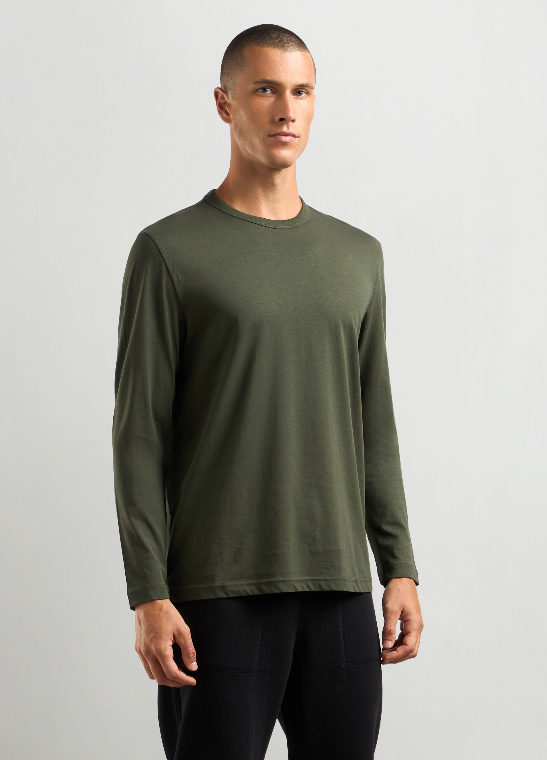 T-shirt girocollo in puro cotone uomo_0