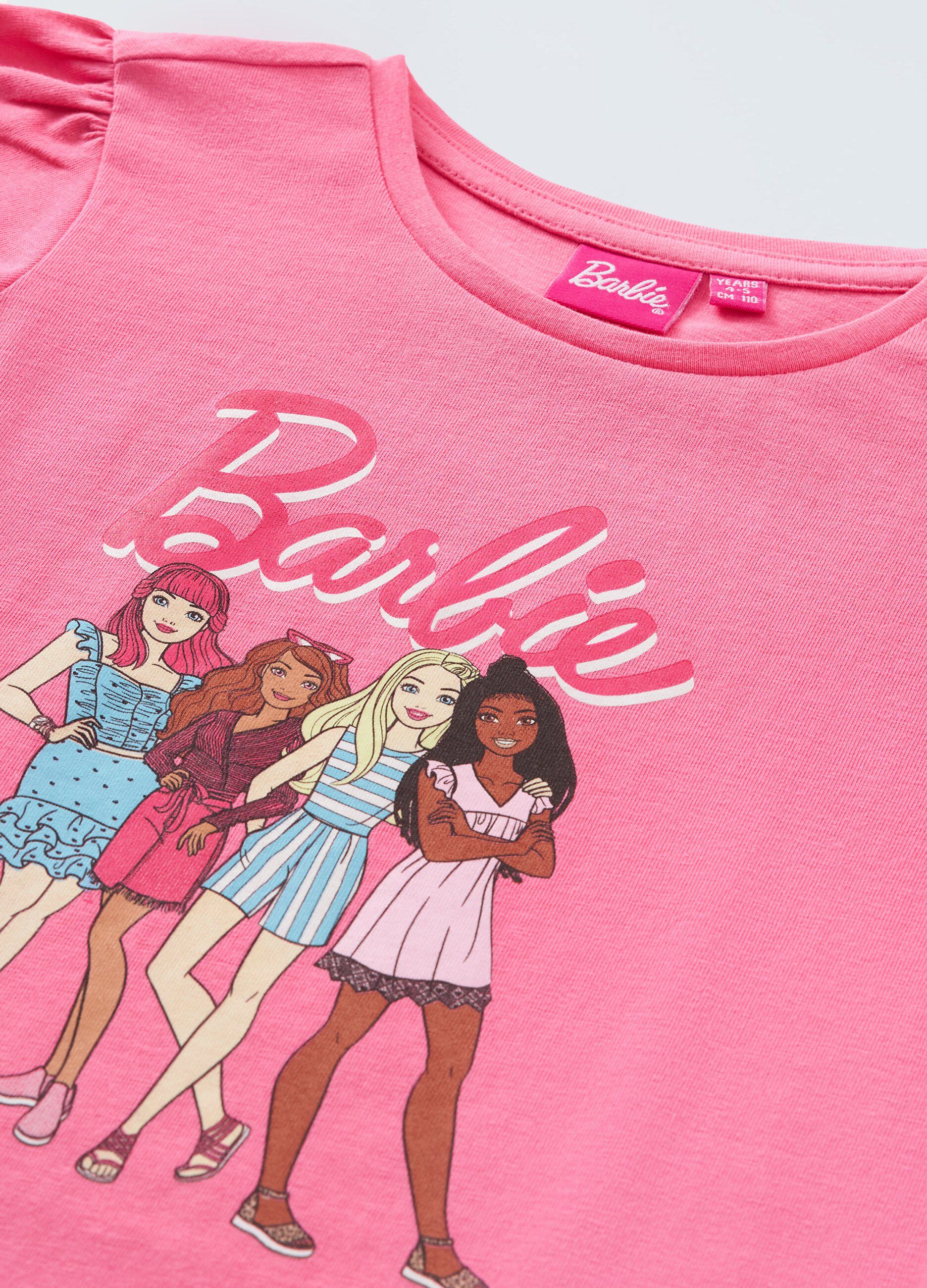 T-shirt in puro cotone con stampa bambina_1