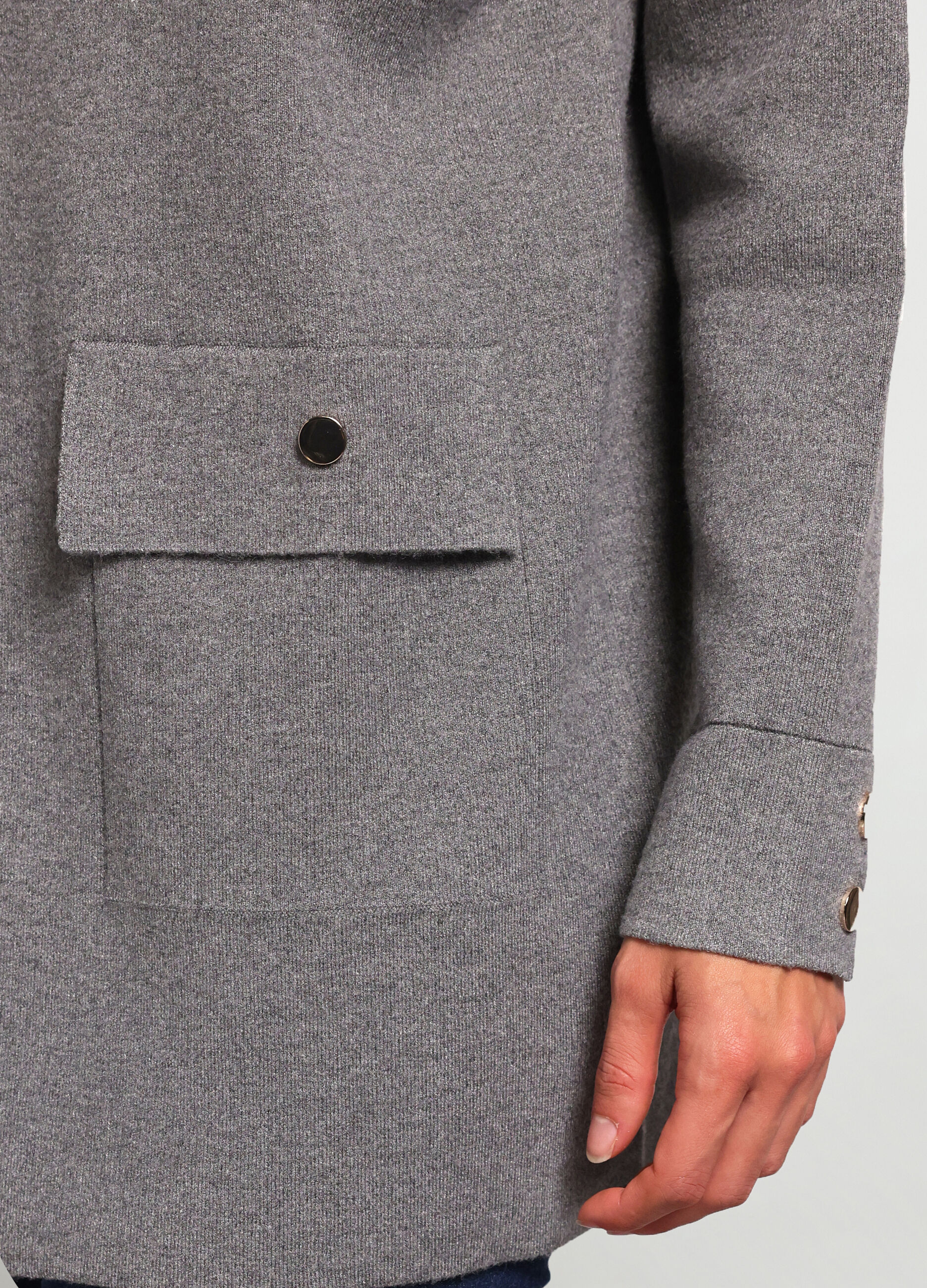 Cappotto tricot misto viscosa donna_2