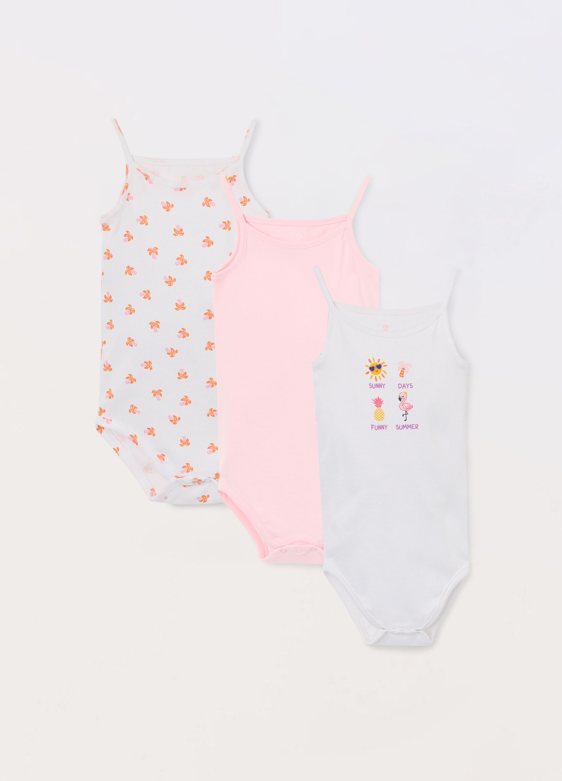 Pack 3 body in puro cotone neonata_0