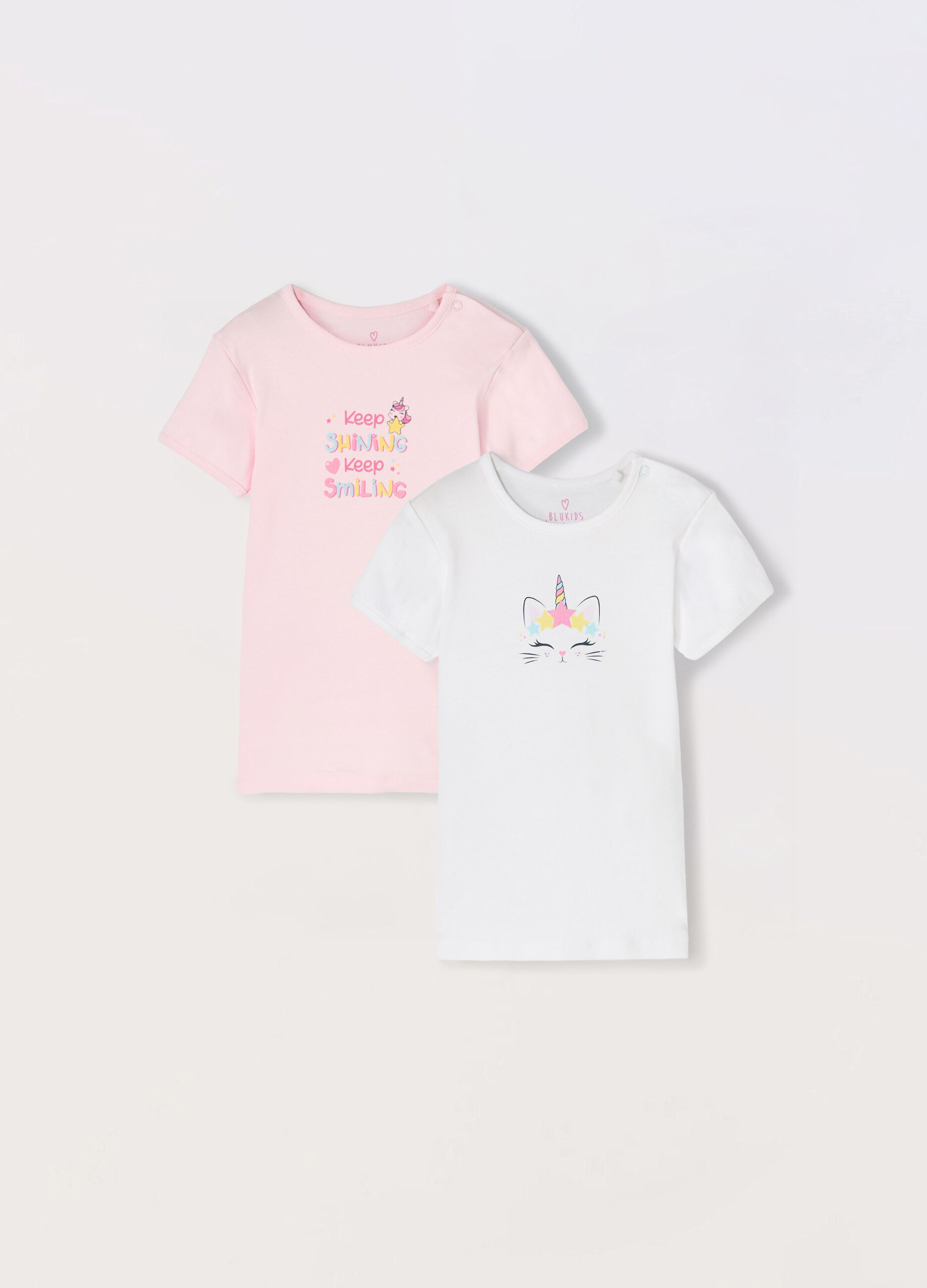Pack 2 t-shirt intime in puro cotone neonata_0